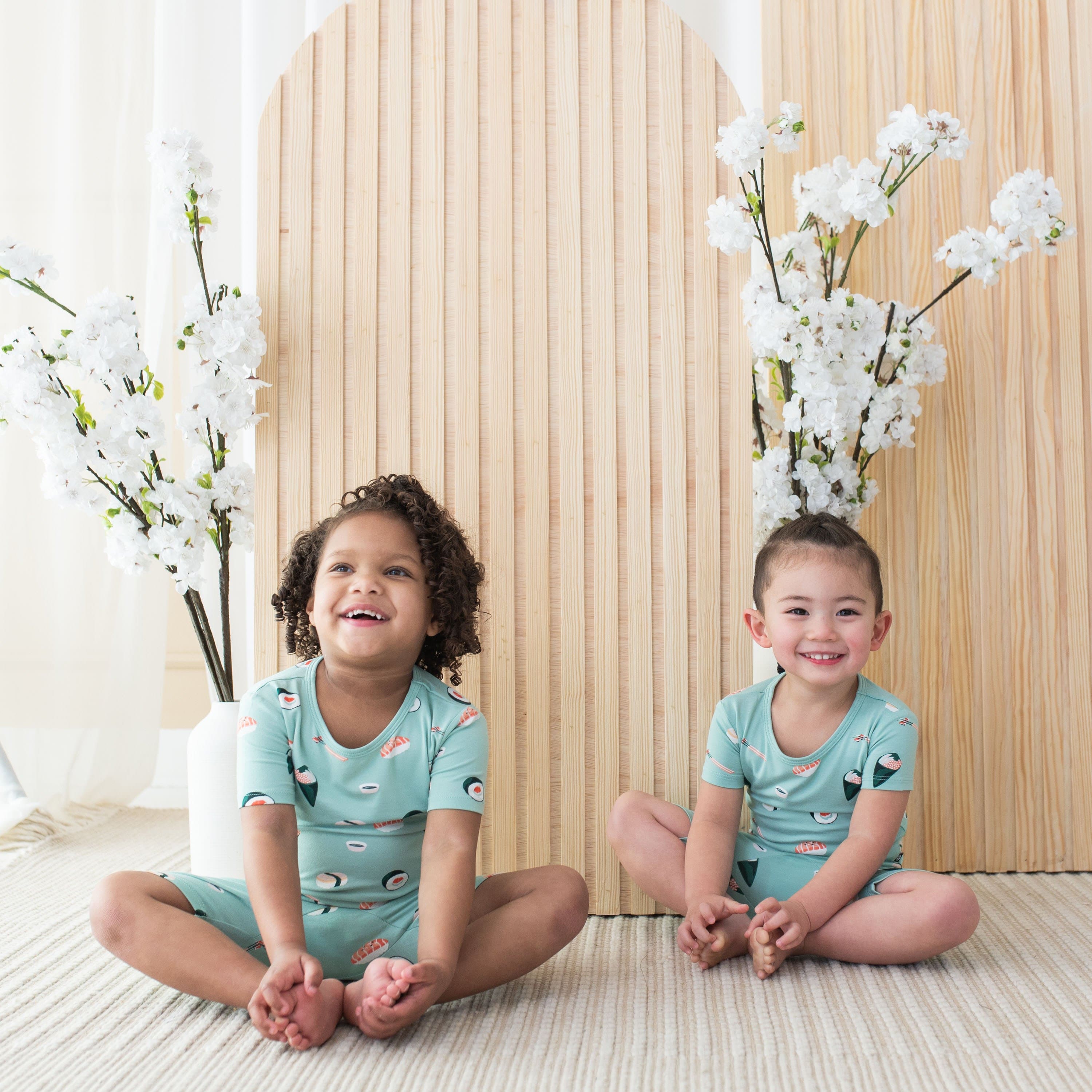 Kyte Baby Short Sleeve Toddler Pajama Set Short Sleeve Pajamas in Sushi