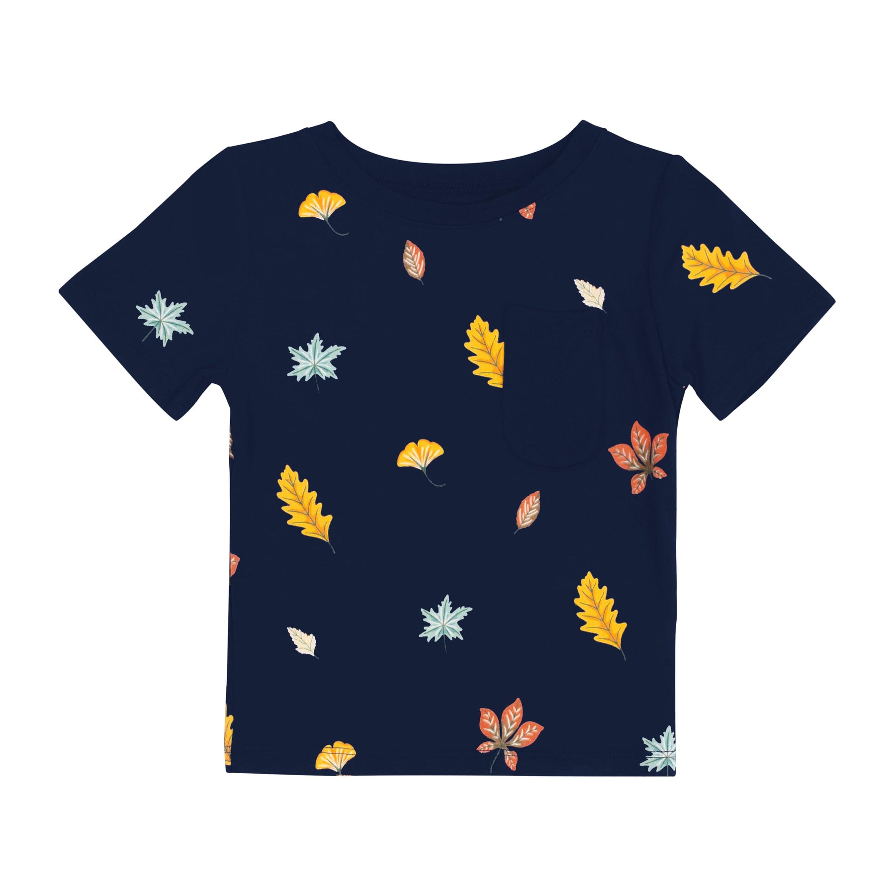 Kyte Baby Short Sleeve Toddler Unisex Tee Toddler Crew Neck Tee in Foliage