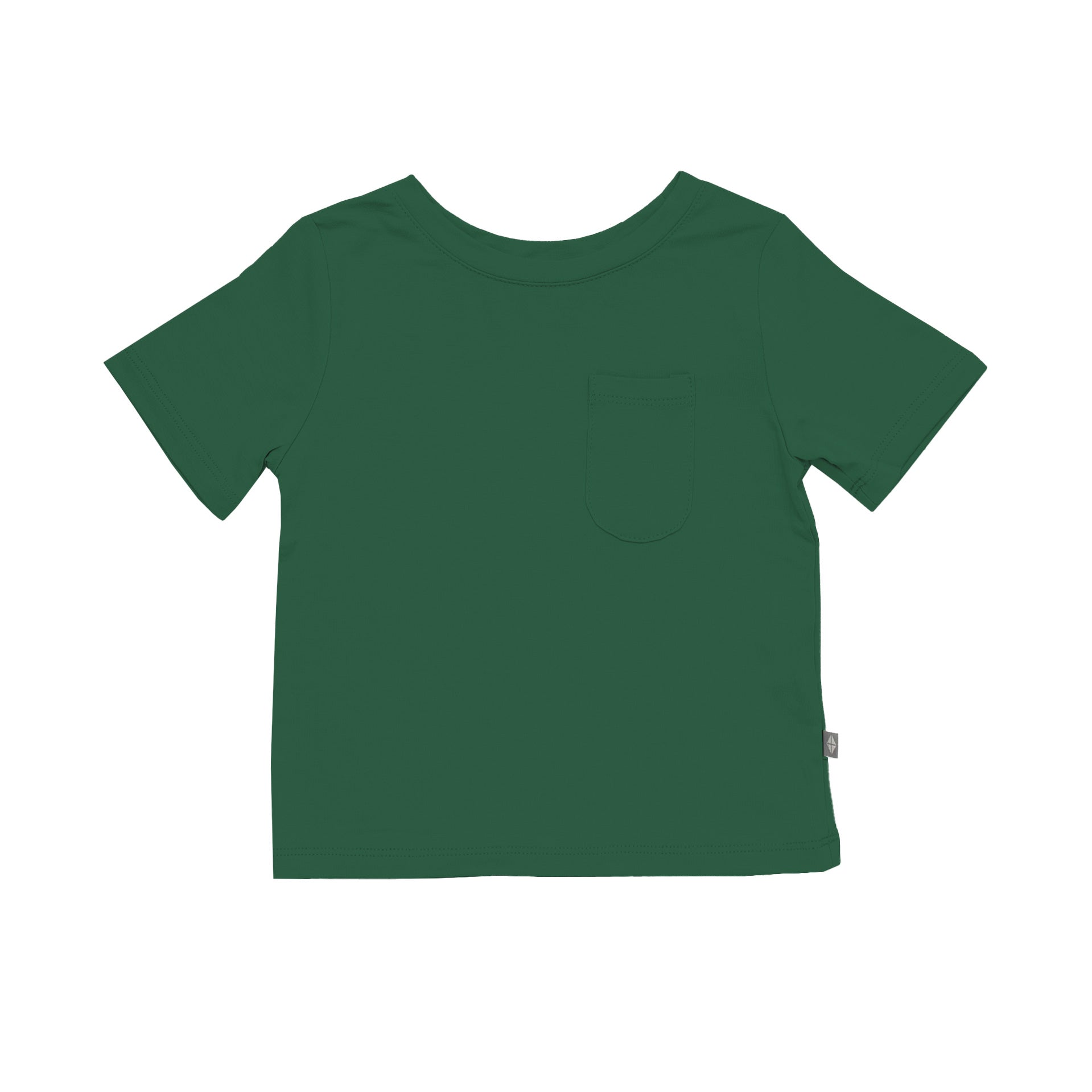 Kyte Baby Short Sleeve Toddler Unisex Tee Toddler Crew Neck Tee in Forest