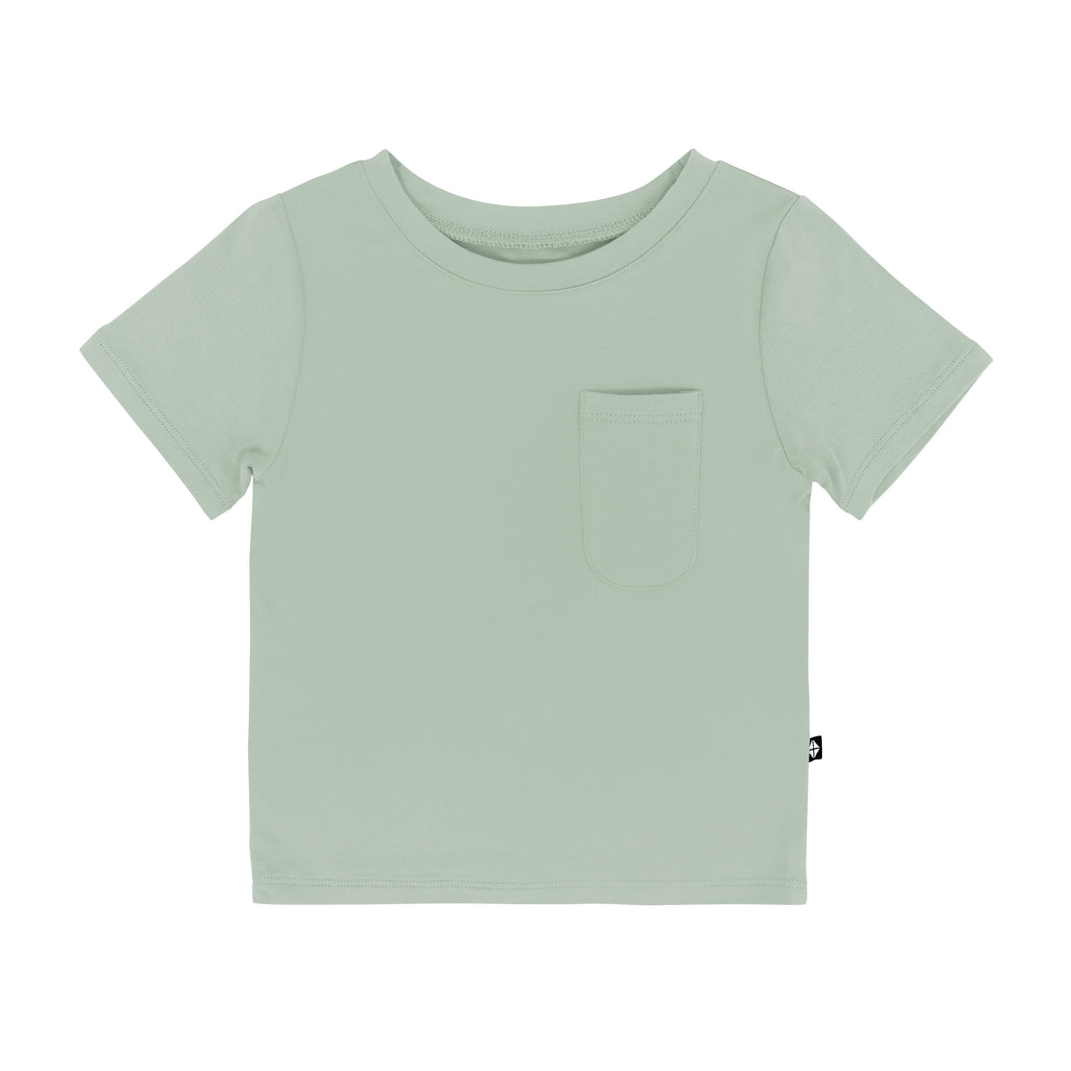 Kyte Baby Short Sleeve Toddler Unisex Tee Toddler Crew Neck Tee in Thyme