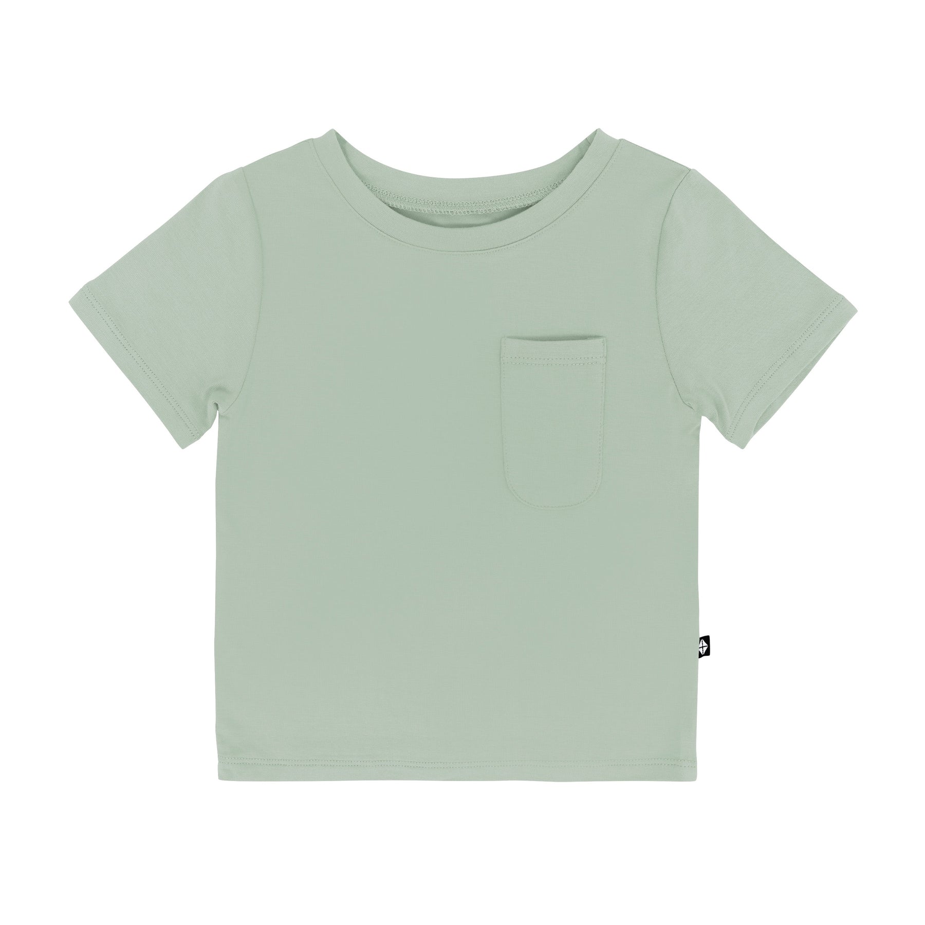 Kyte Baby Short Sleeve Toddler Unisex Tee Toddler Crew Neck Tee in Thyme