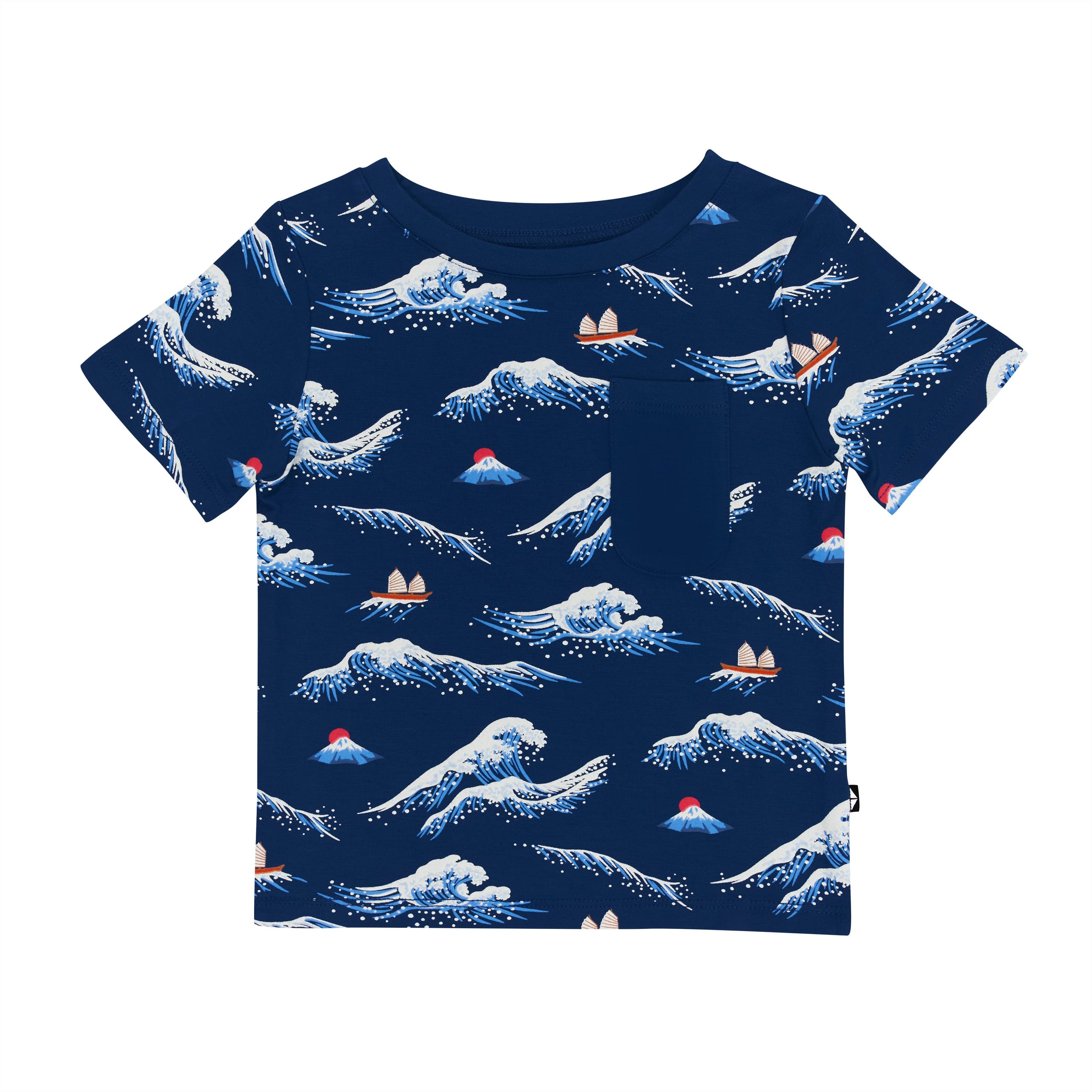 Kyte Baby Toddler Crew Neck Tee in Wave