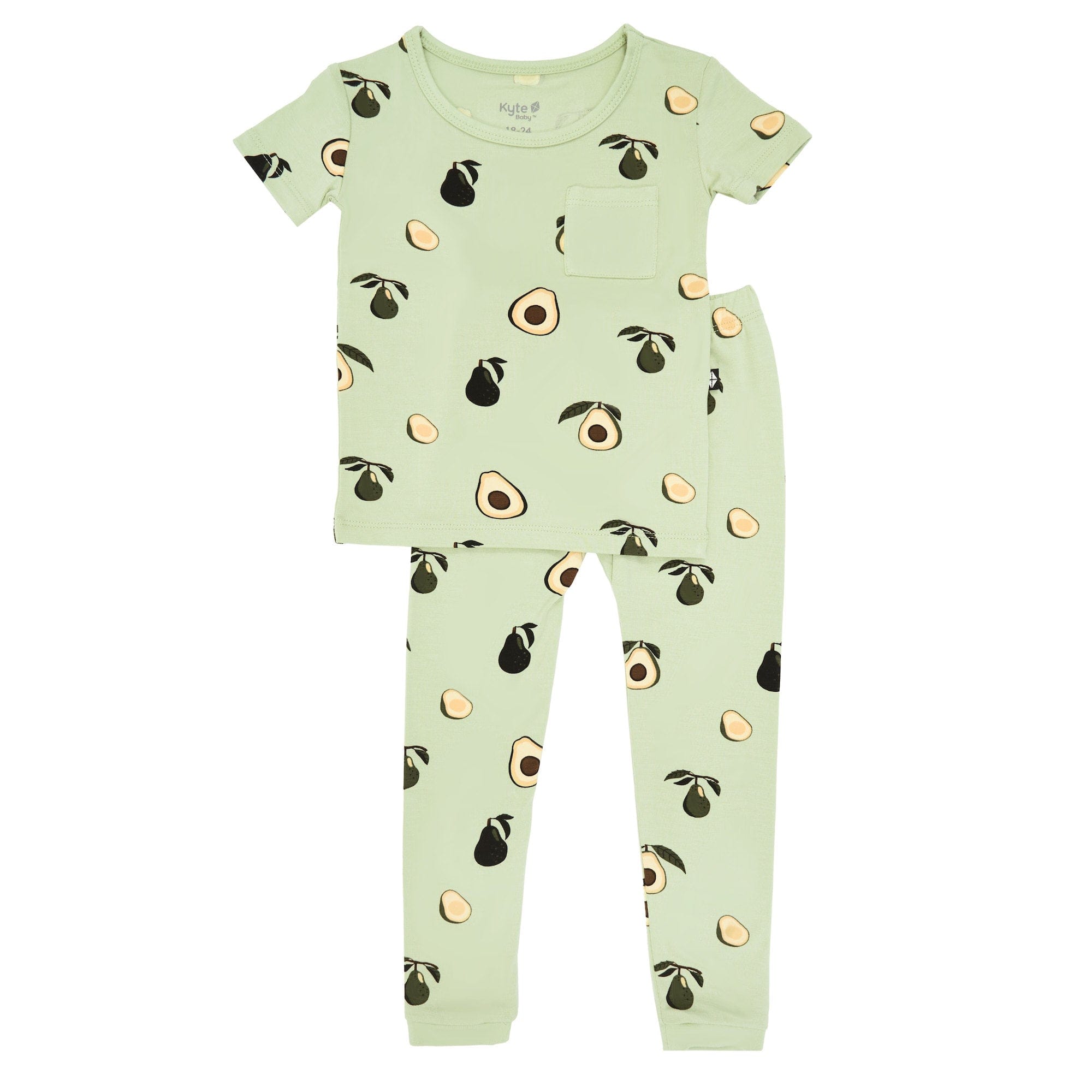Kyte Baby Short Sleeve with Pants Pajama Short Sleeve with Pants Pajama in Avocado