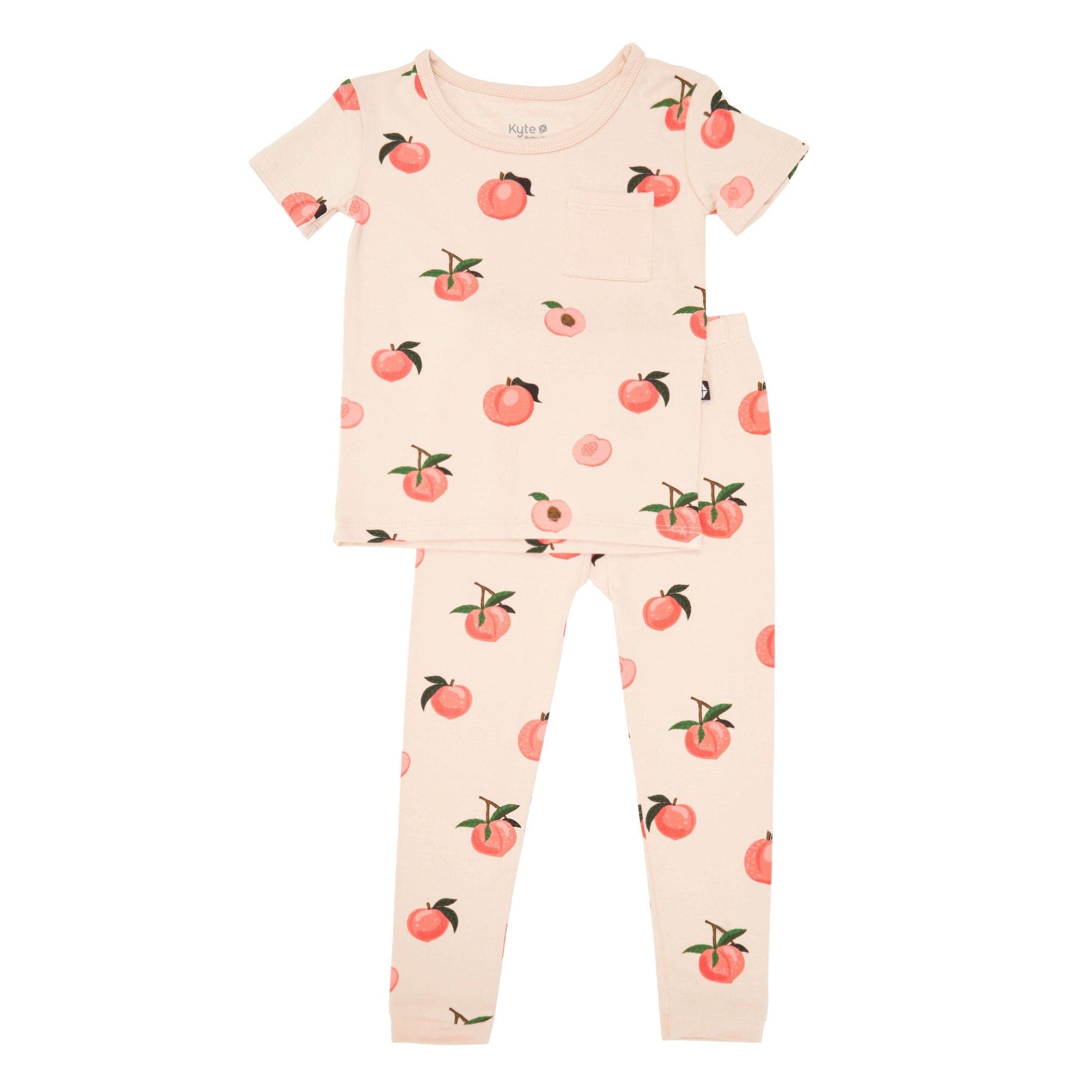 Kyte Baby Short Sleeve with Pants Pajama Short Sleeve with Pants Pajama in Peach