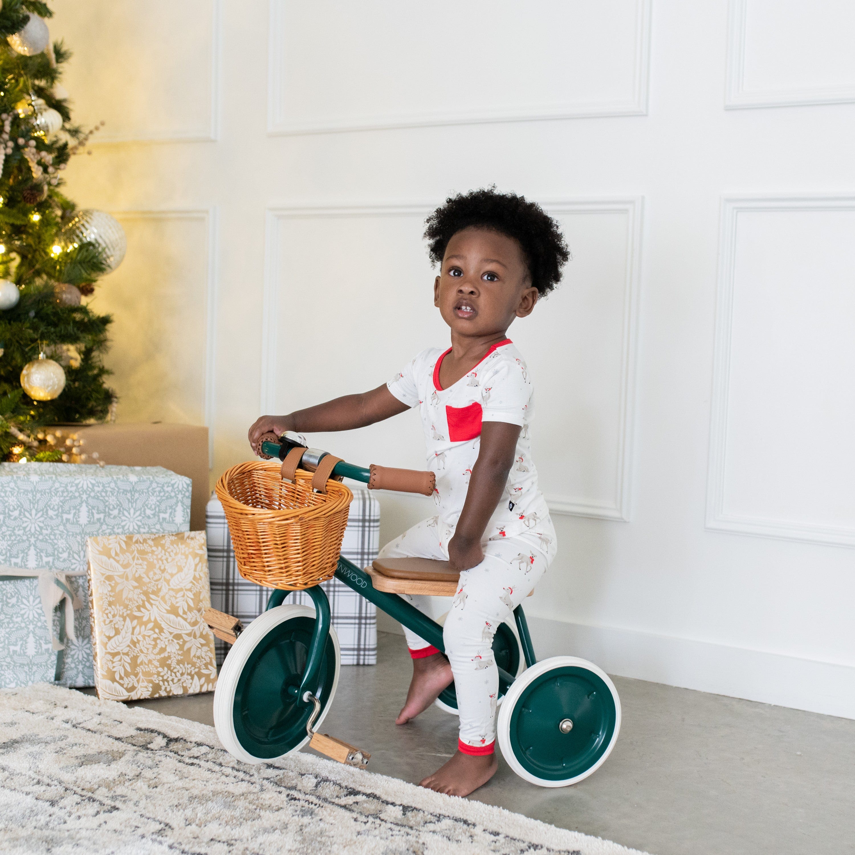 Kyte Baby Short Sleeve with Pants Pajama Short Sleeve with Pants Pajamas in Cloud Deer