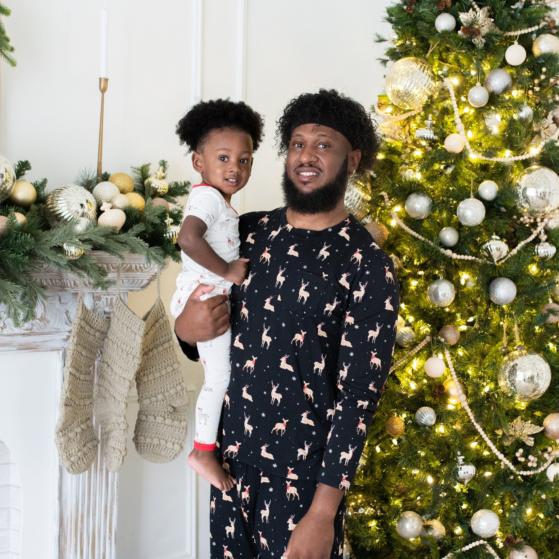 Kyte Baby Short Sleeve with Pants Pajama Short Sleeve with Pants Pajamas in Cloud Deer