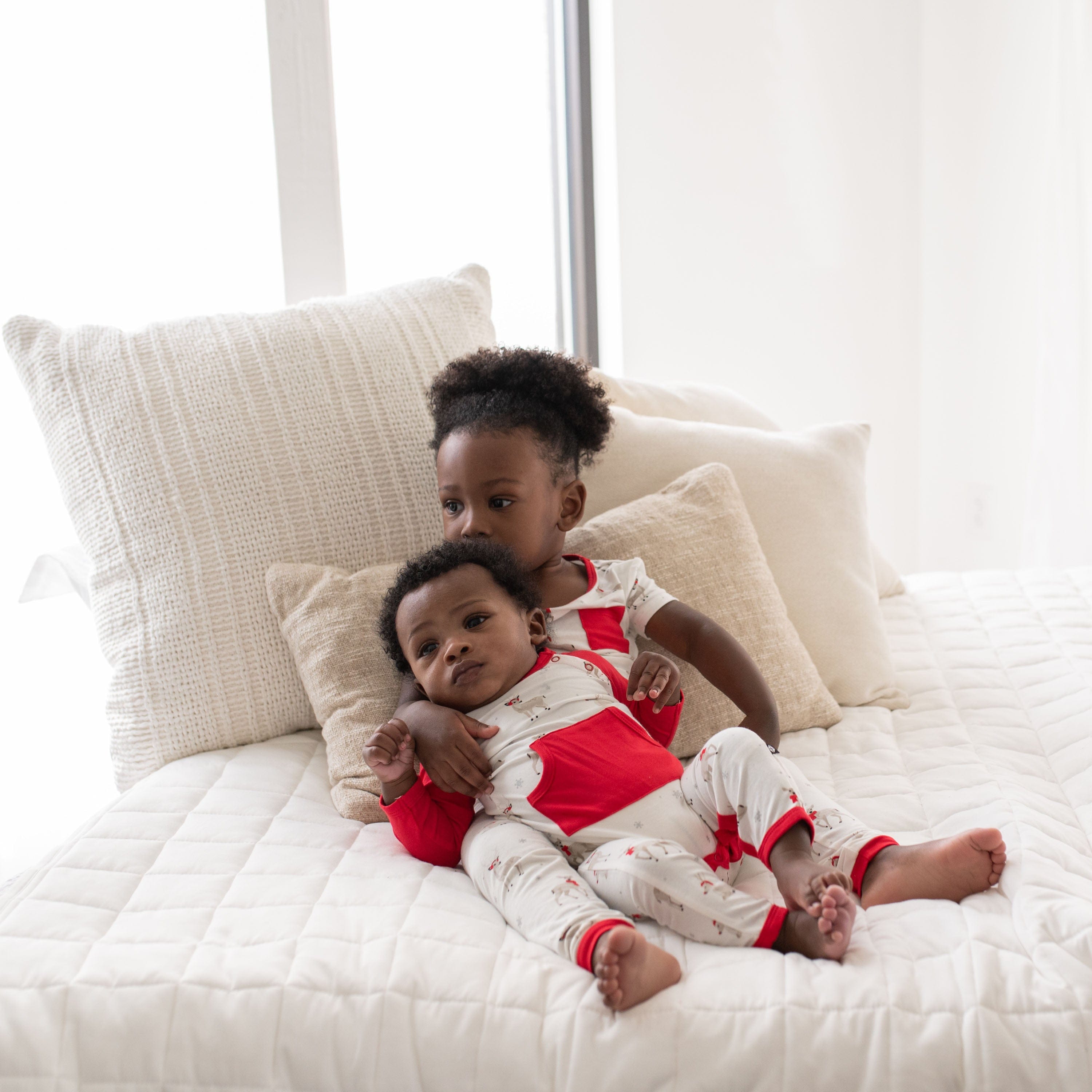 Kyte Baby Short Sleeve with Pants Pajama Short Sleeve with Pants Pajamas in Cloud Deer