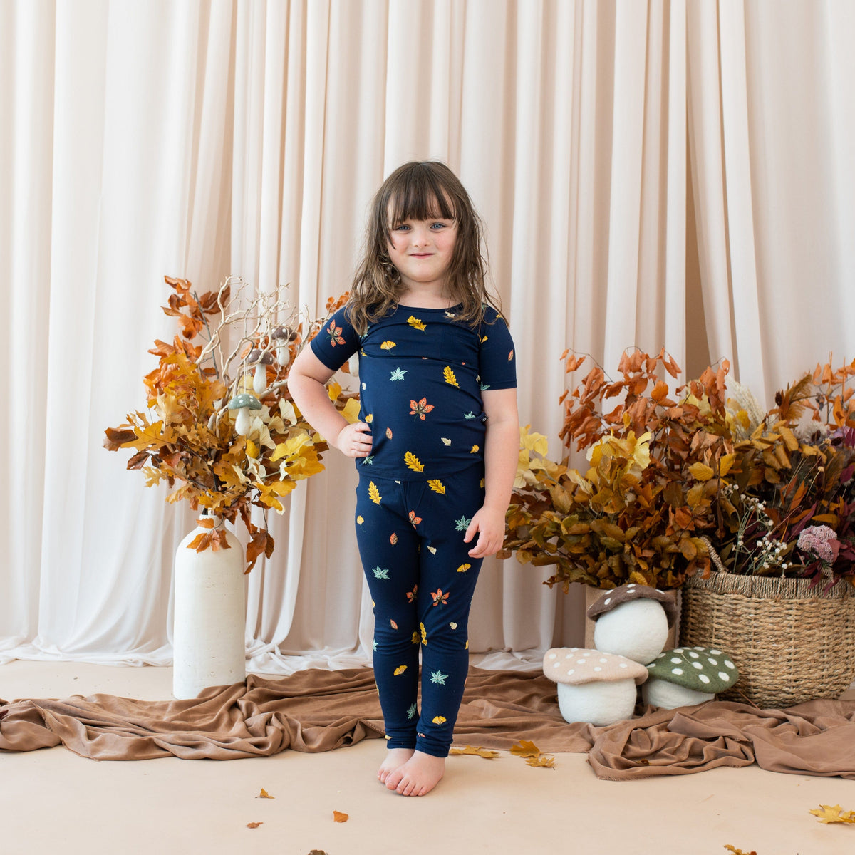 Kyte Baby Short Sleeve with Pants Pajama Short Sleeve with Pants Pajamas in Foliage