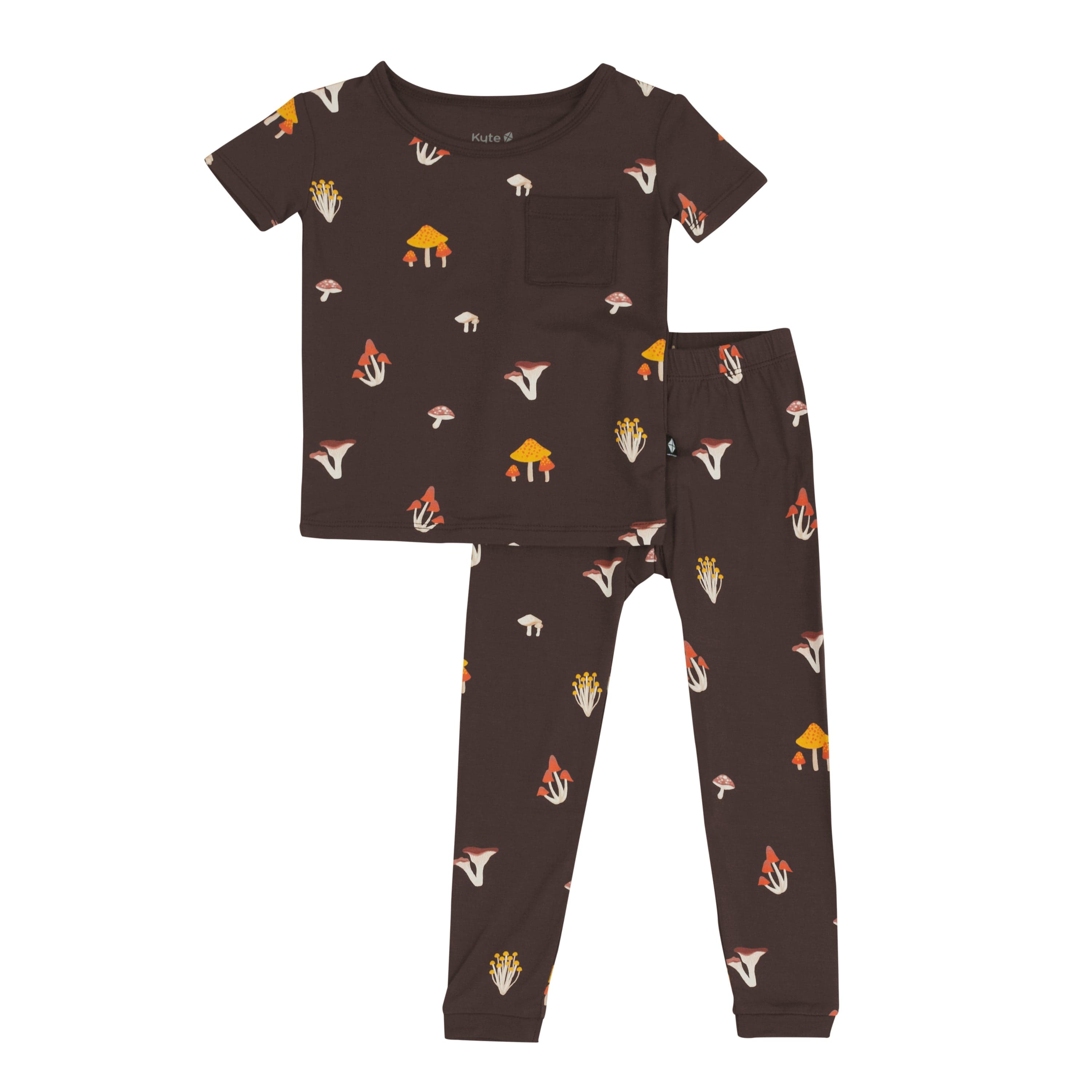 Kyte Baby Short Sleeve with Pants Pajama Short Sleeve with Pants Pajamas in Fungi