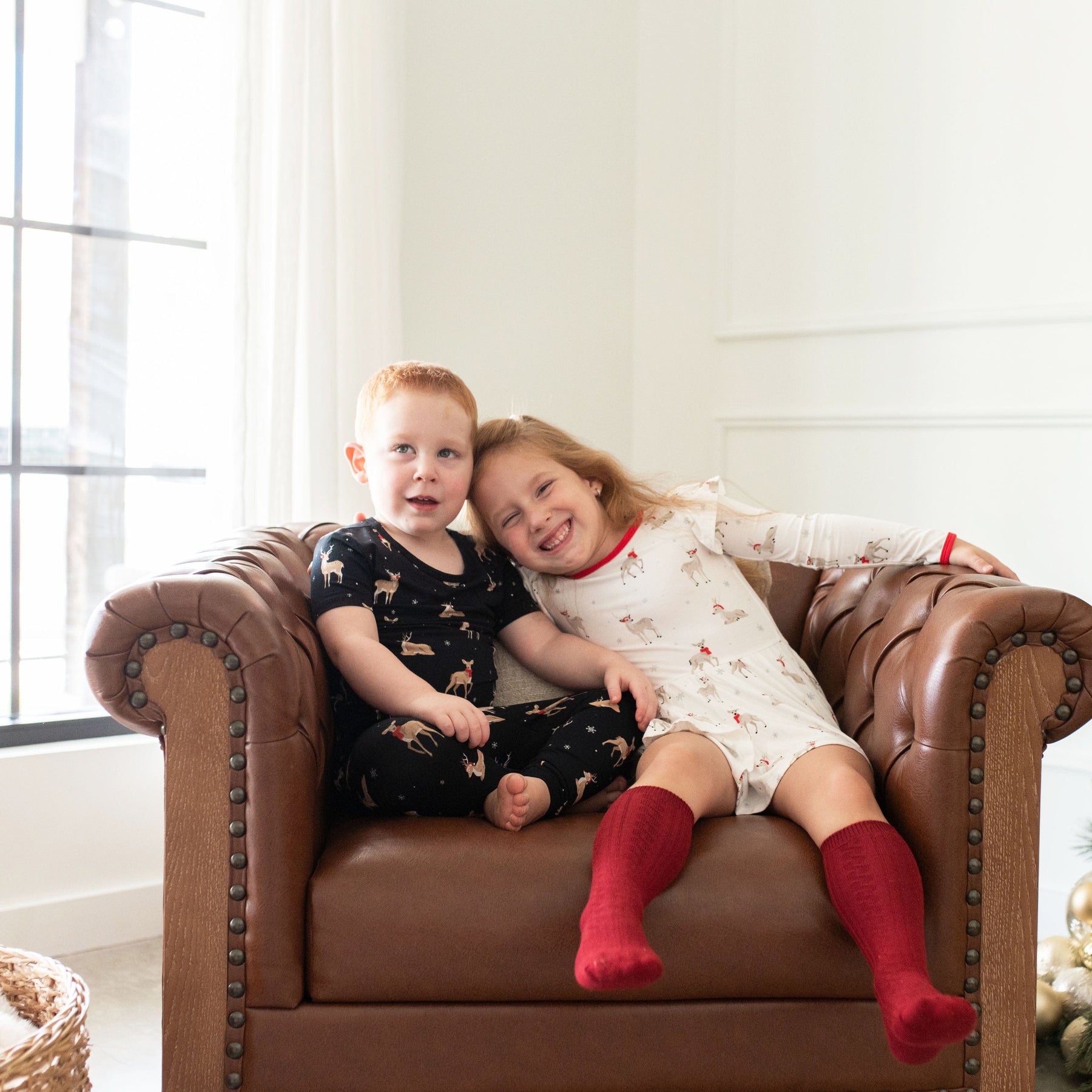 Kyte Baby Short Sleeve with Pants Pajama Short Sleeve with Pants Pajamas in Midnight Deer