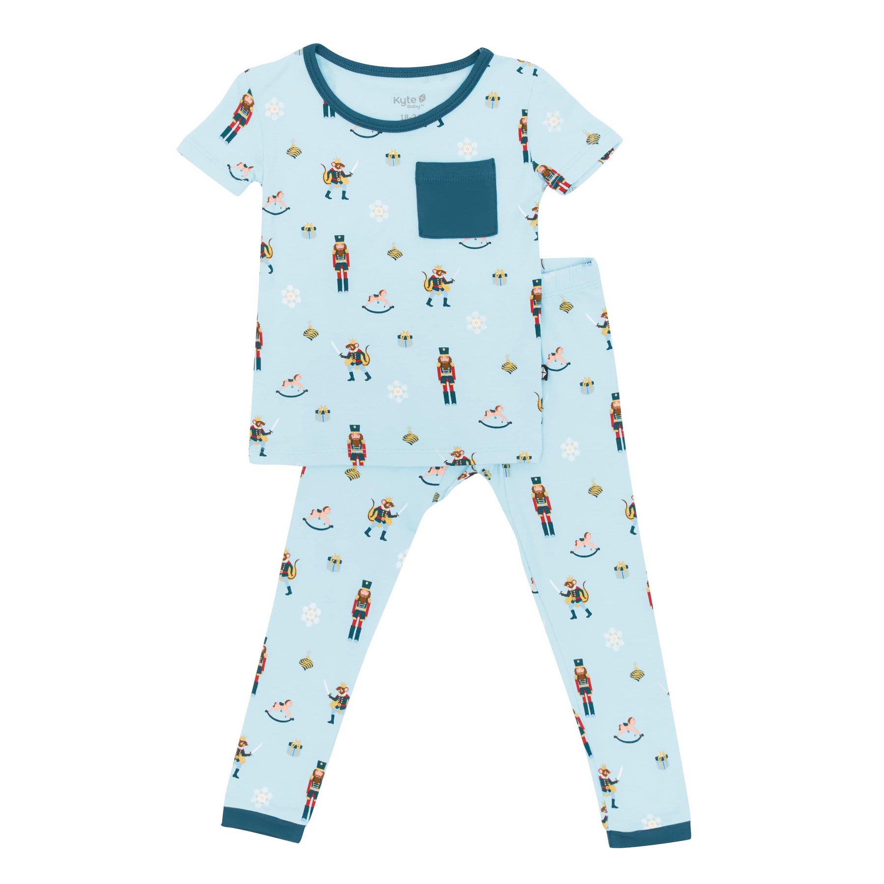 Kyte Baby Short Sleeve with Pants Pajamas Short Sleeve with Pants Pajamas in Nutcracker