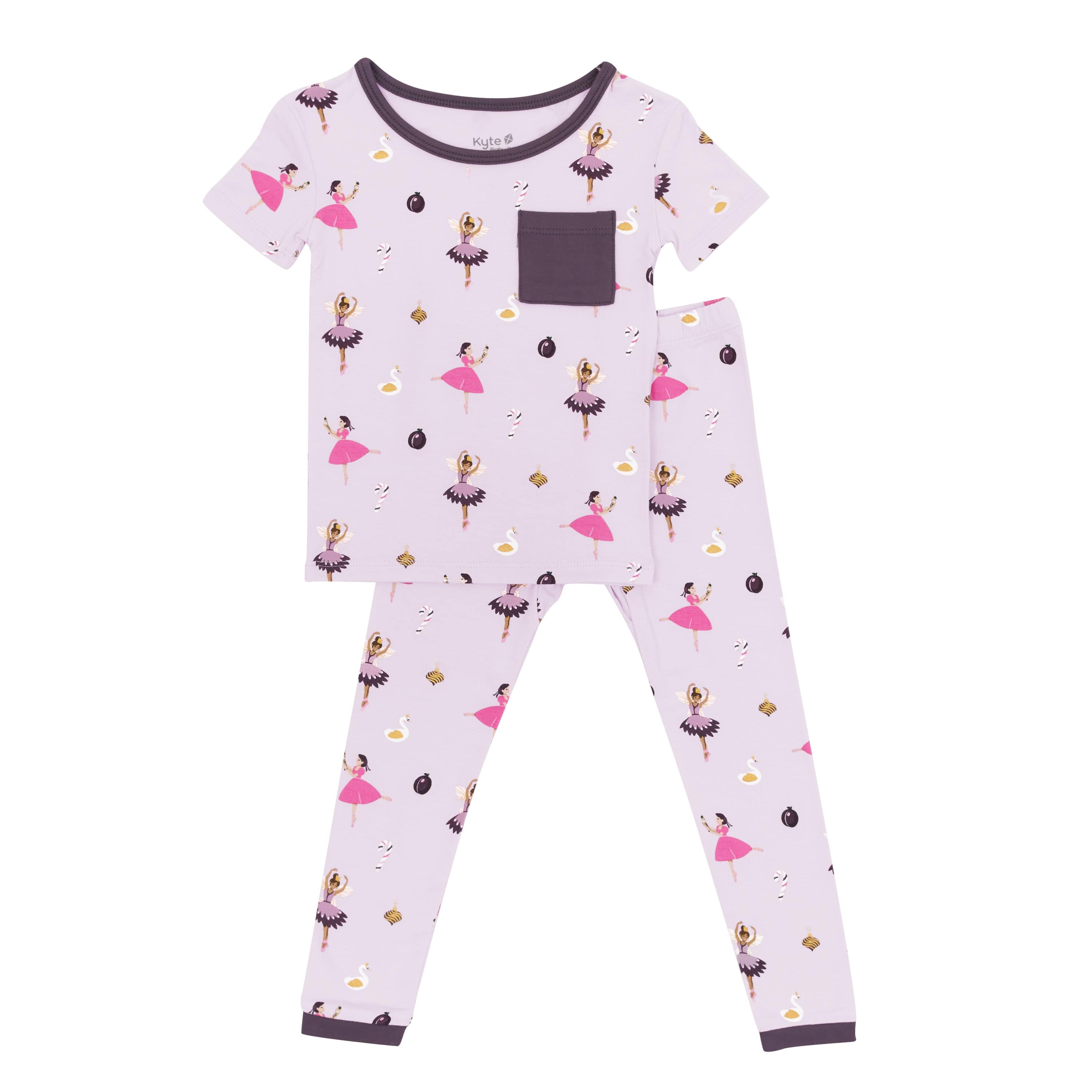 Kyte Baby Short Sleeve with Pants Pajamas Short Sleeve with Pants Pajamas in Sugar Plum