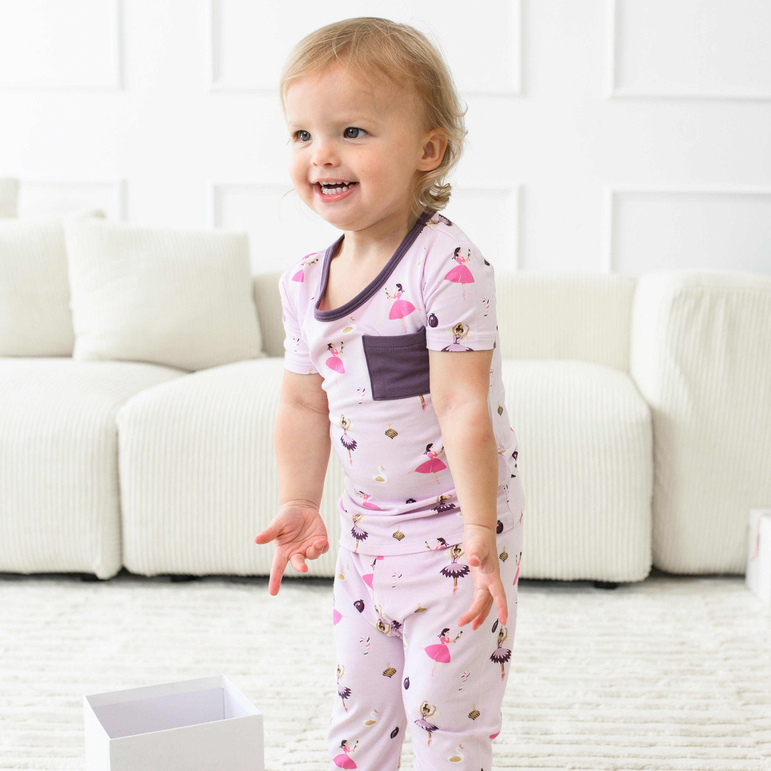 Kyte Baby Short Sleeve with Pants Pajamas Short Sleeve with Pants Pajamas in Sugar Plum