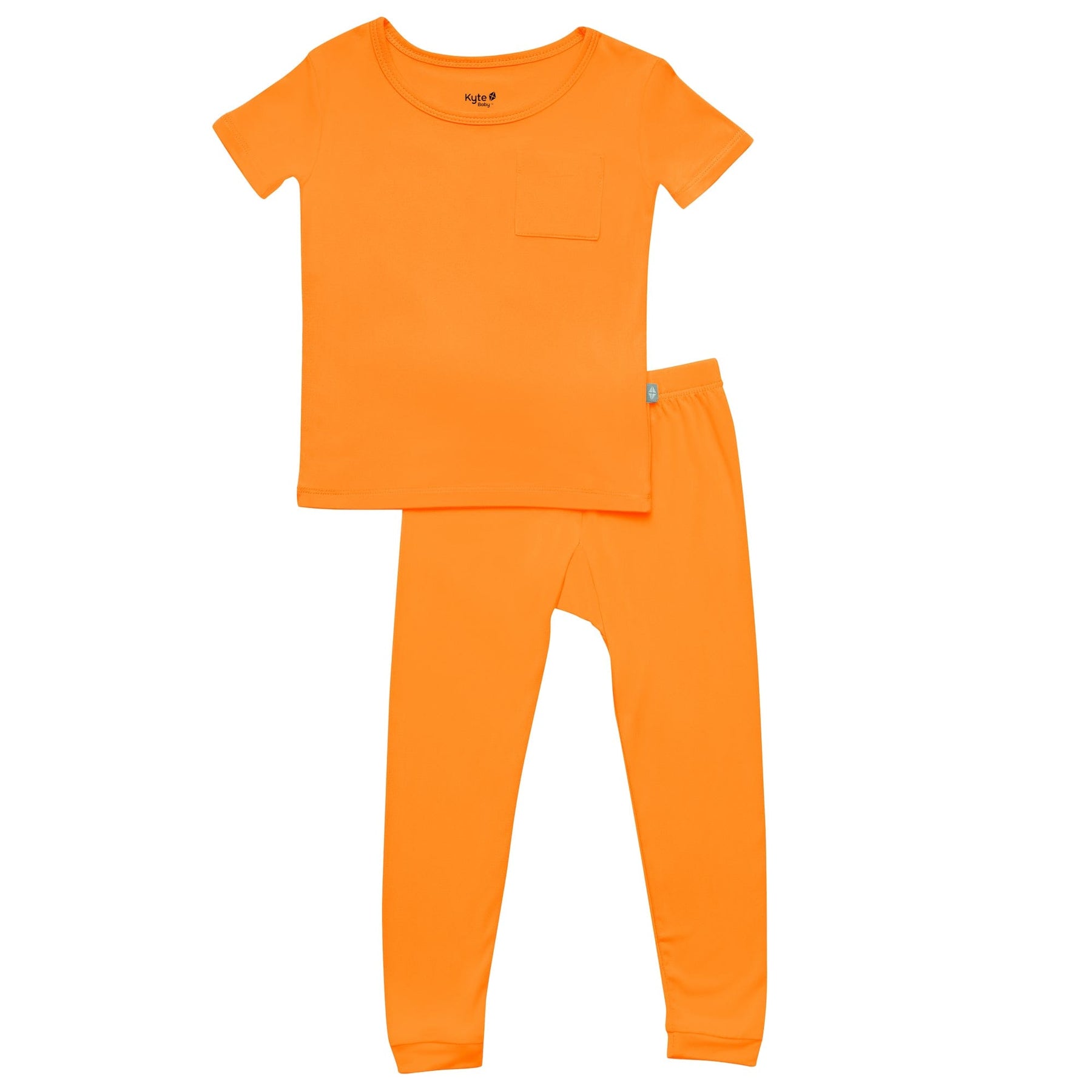 Kyte Baby Short Sleeve with Pants Pajamas Short Sleeve with Pants Pajamas in Tangerine