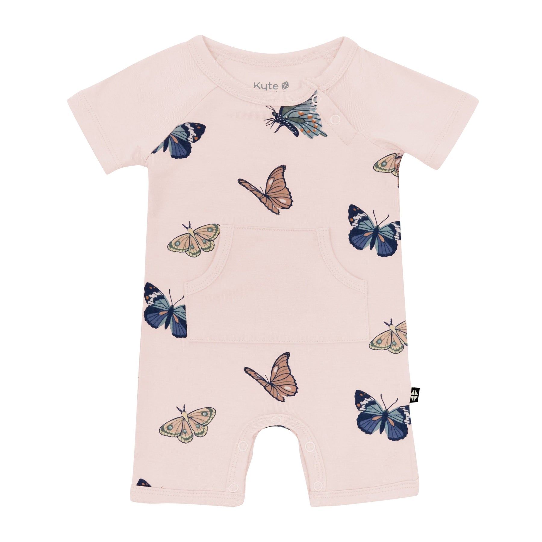 Kyte Baby Shortall Shortall in Blush Butterfly