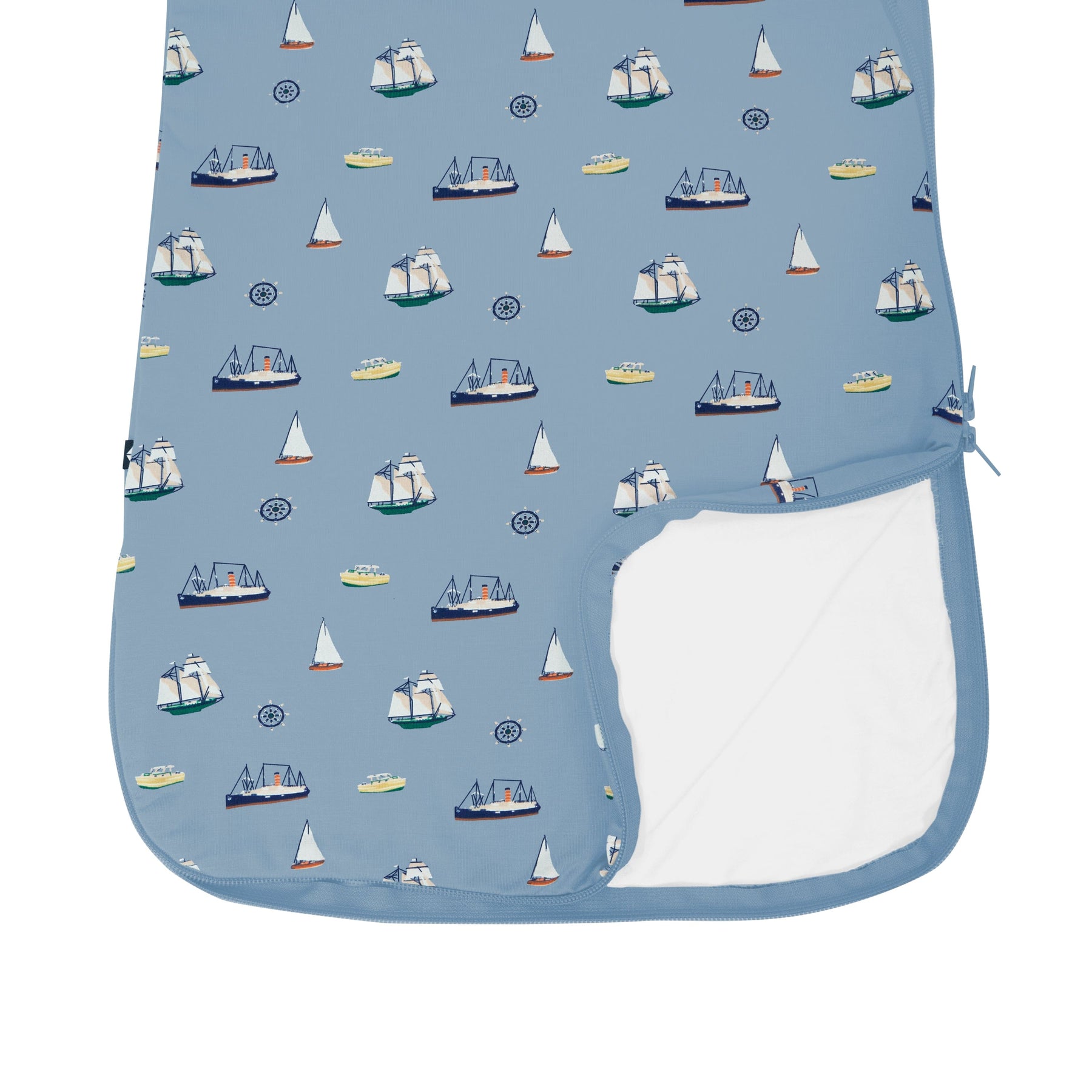 Kyte Baby bamboo Sleep Bag in Vintage Boats TOG 0.5 double zipper