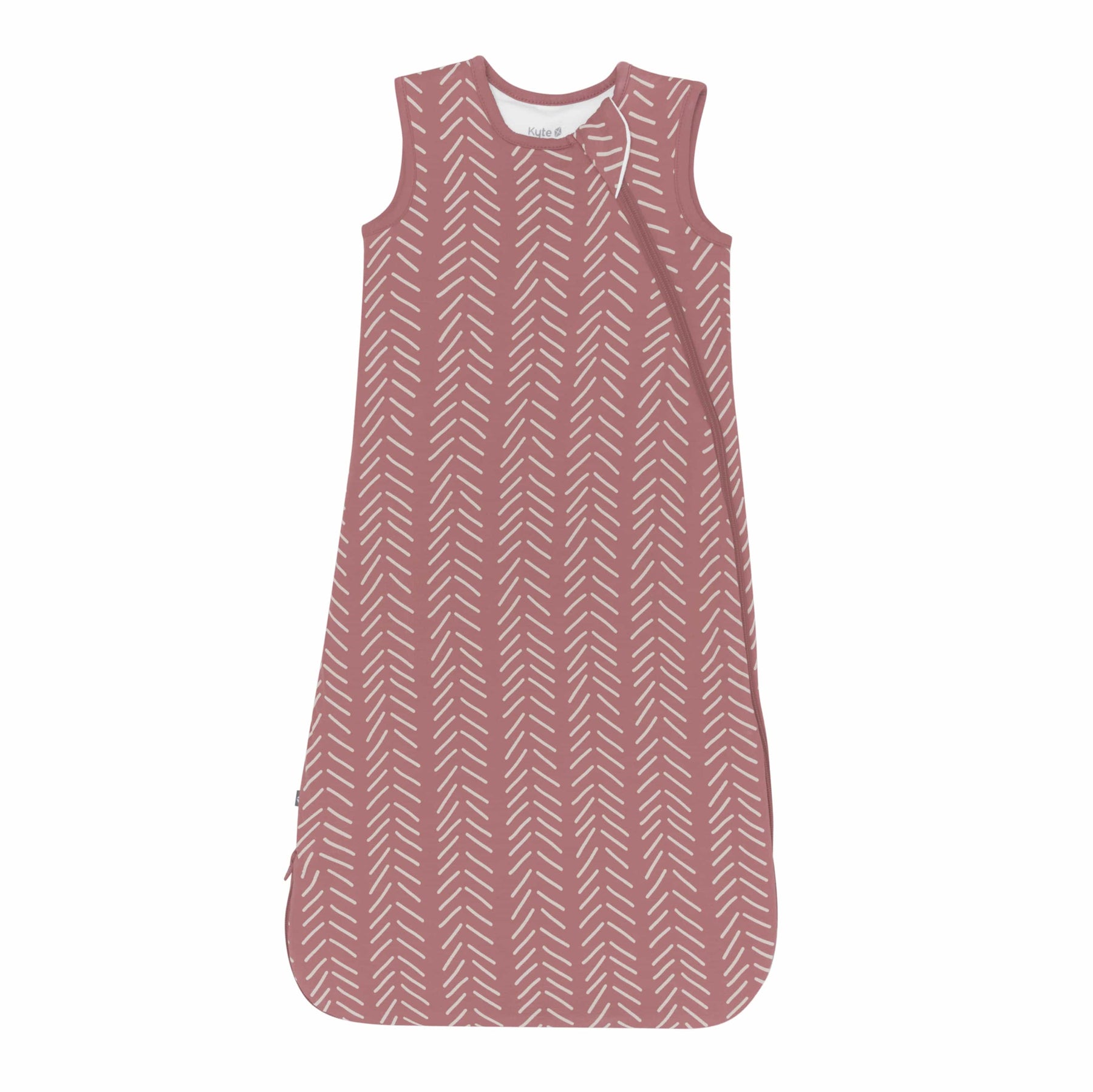 Kyte Baby Sleep Bag 1.0 Tog Sleep Bag in Dusty Rose Herringbone 1.0