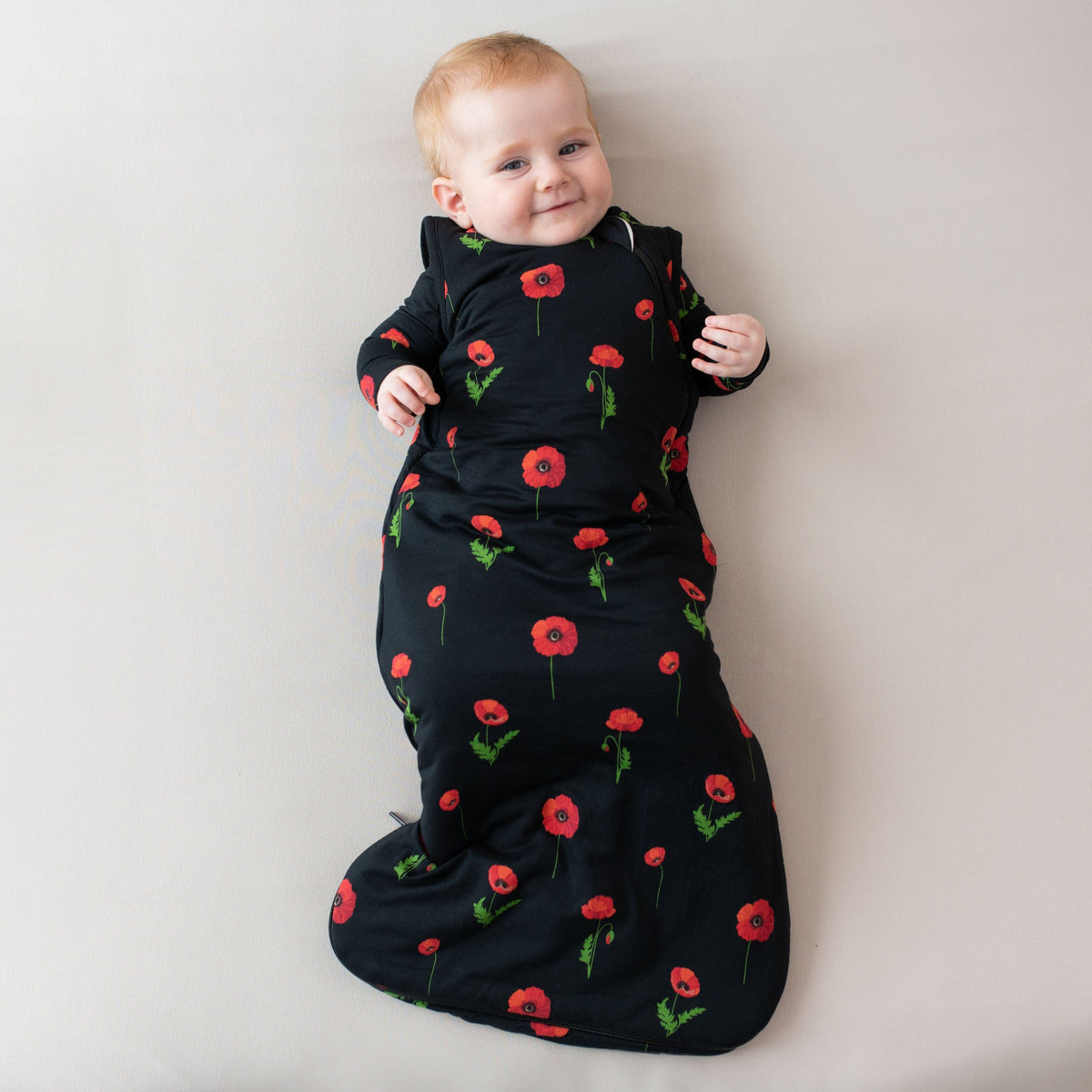 Kyte Baby Sleep Bag 1.0 Tog Sleep Bag in Midnight Poppies 1.0