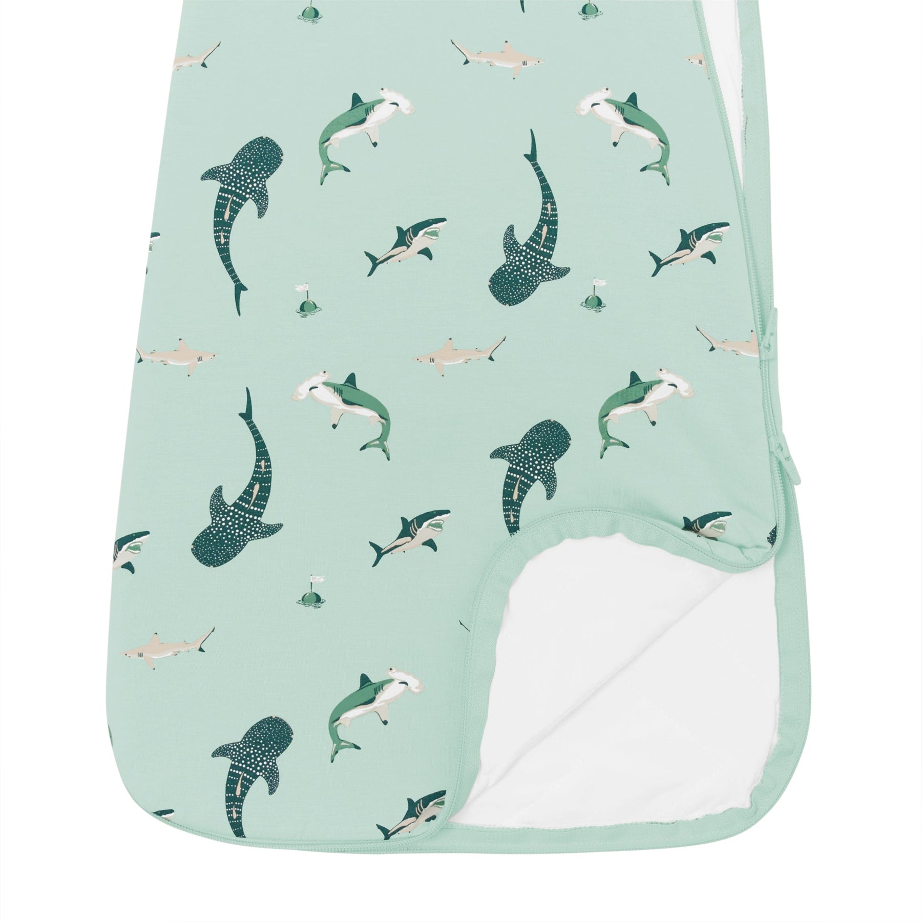 Kyte Baby Sleep Bag 1.0 Tog Sleep Bag in Sage Shark 1.0