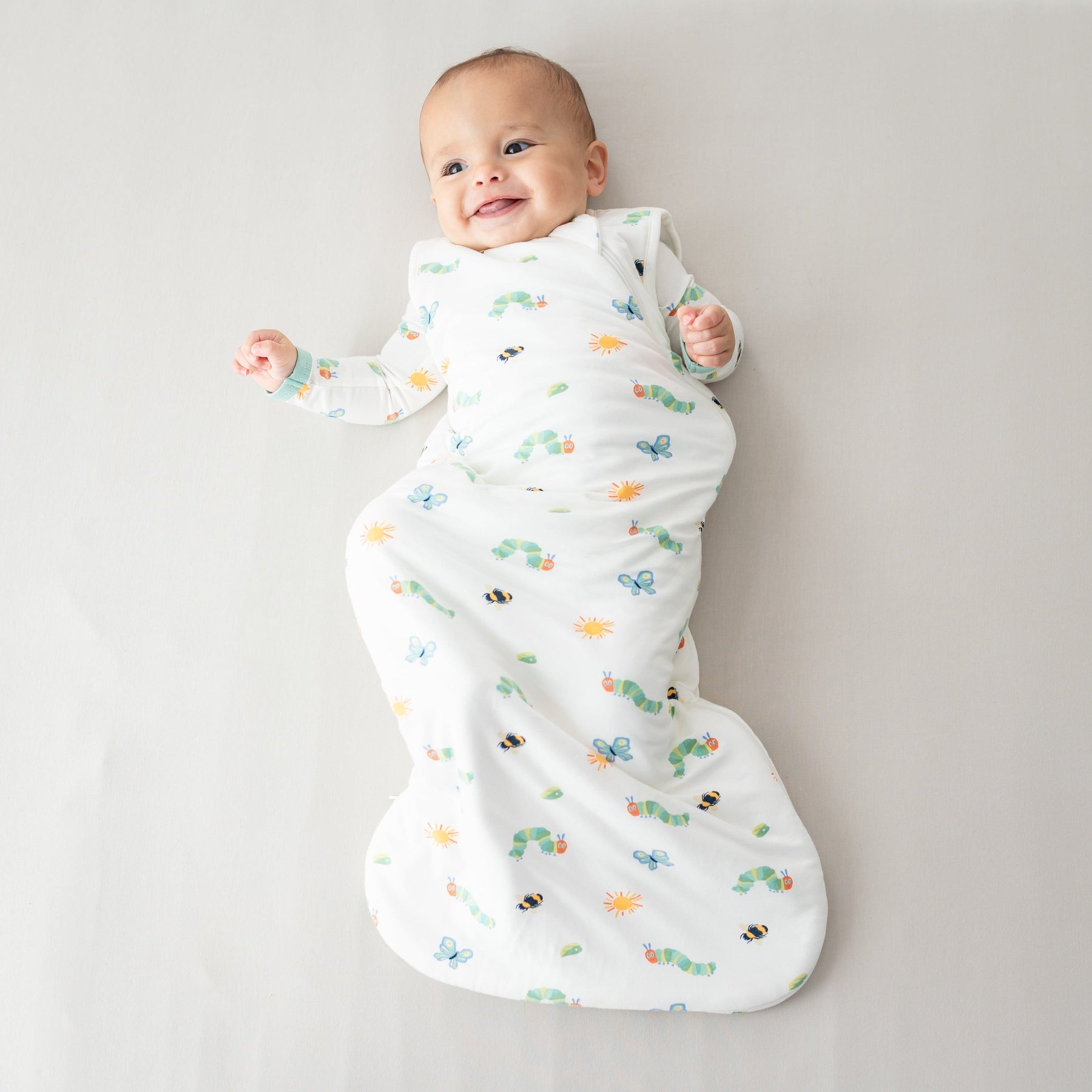 Kyte Baby Sleep Bag 1.0 Tog Sleep Bag in The Very Hungry Caterpillar™ and Friends 1.0