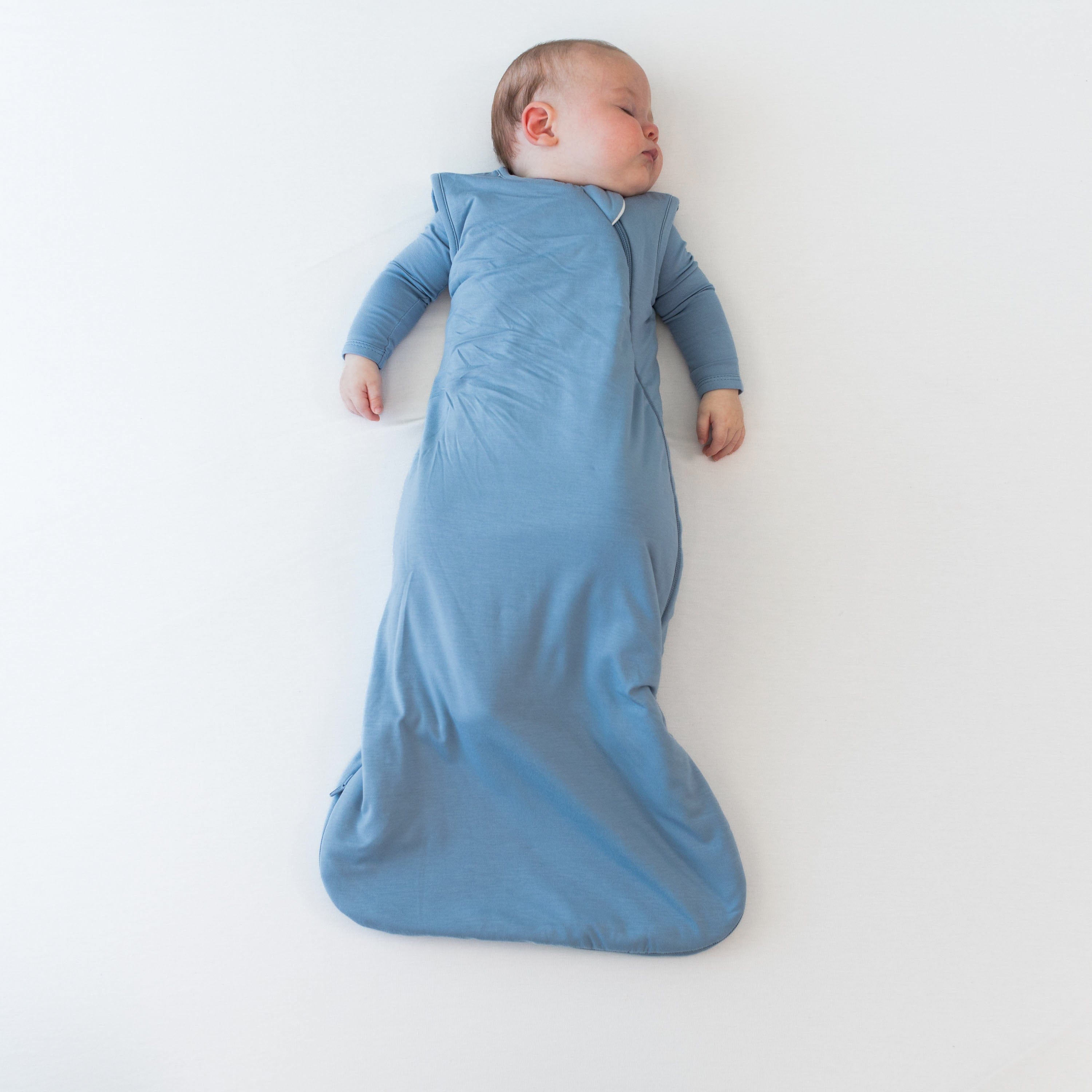 Baby sleeping in Sleep Bag in Slate 2.5