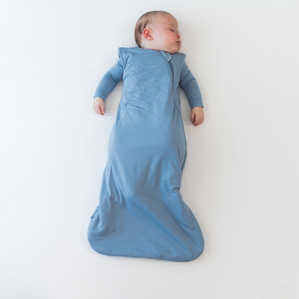 Baby sleeping in Sleep Bag in Slate 2.5