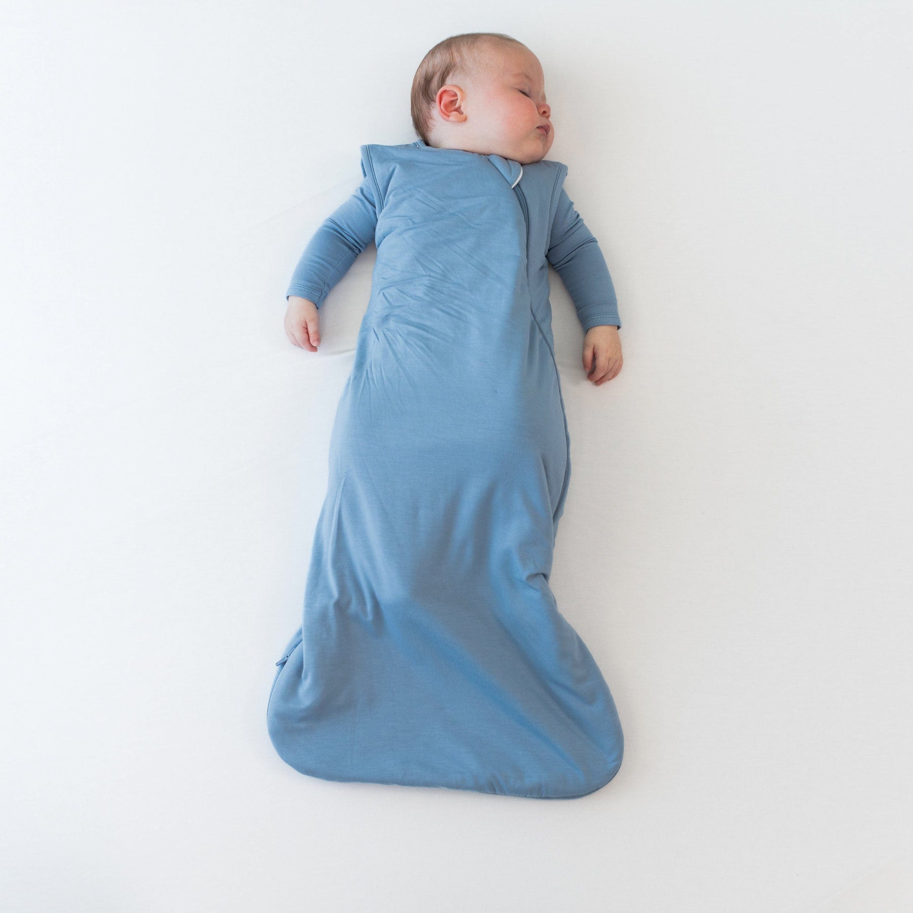 Baby sleeping in Sleep Bag in Slate 2.5