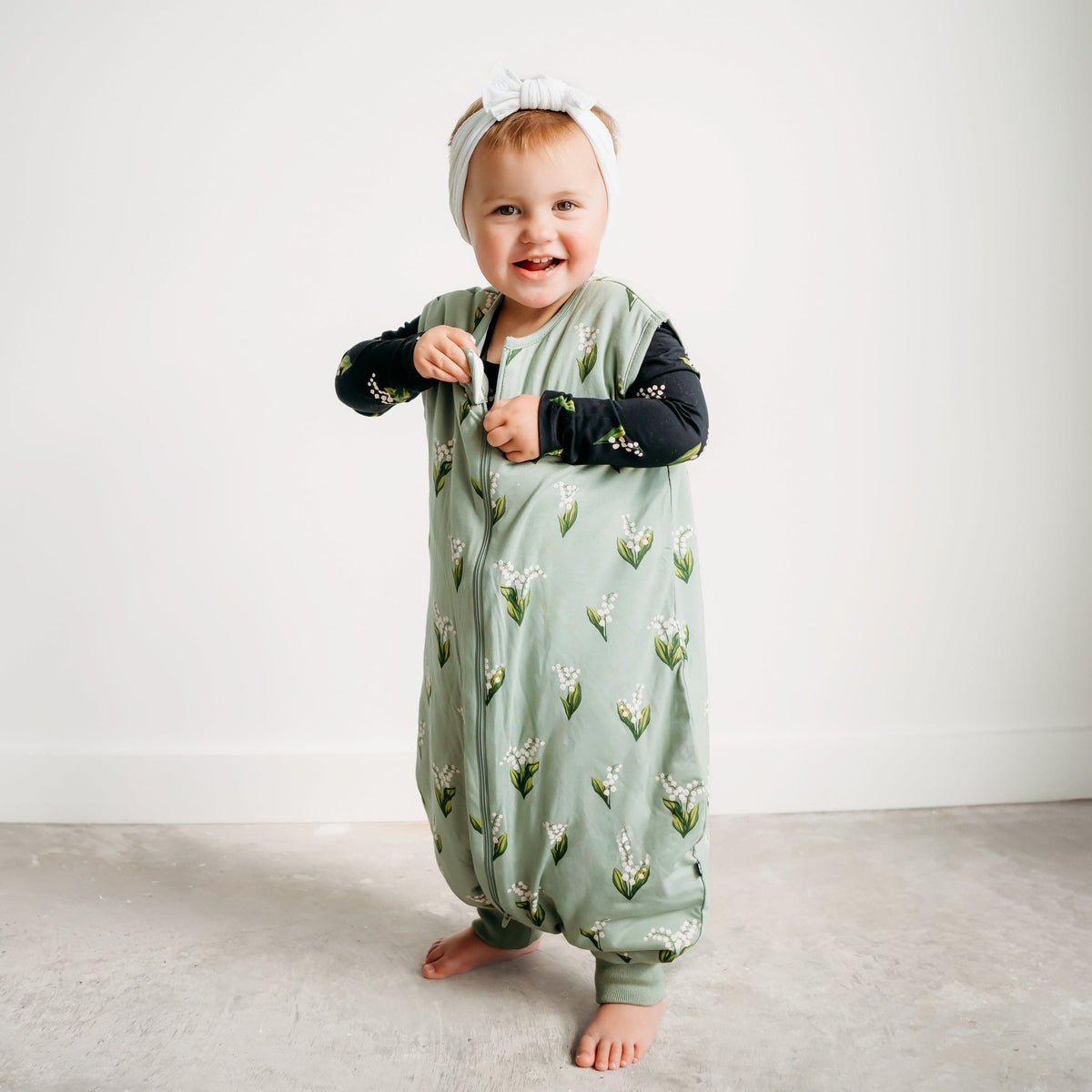 Kyte Baby Sleep Bag Walker 1.0 Tog Sleep Bag Walker in Thyme Lily 1.0