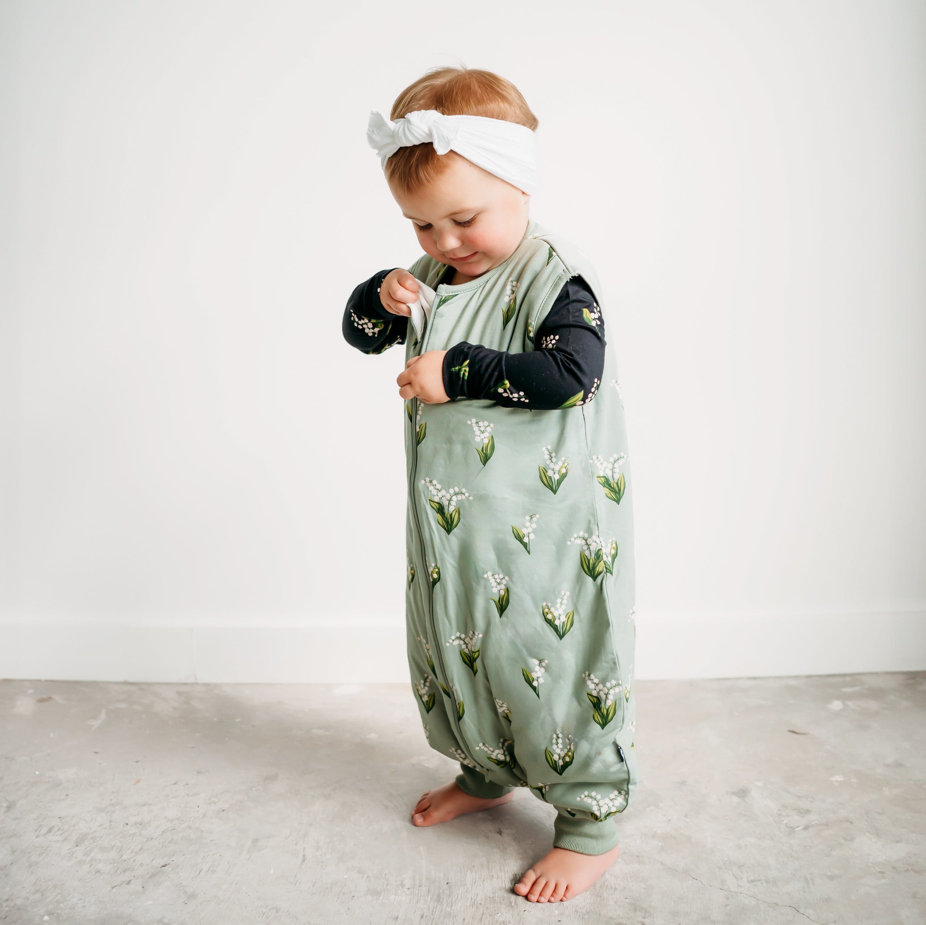 Kyte Baby Sleep Bag Walker 1.0 Tog Sleep Bag Walker in Thyme Lily 1.0