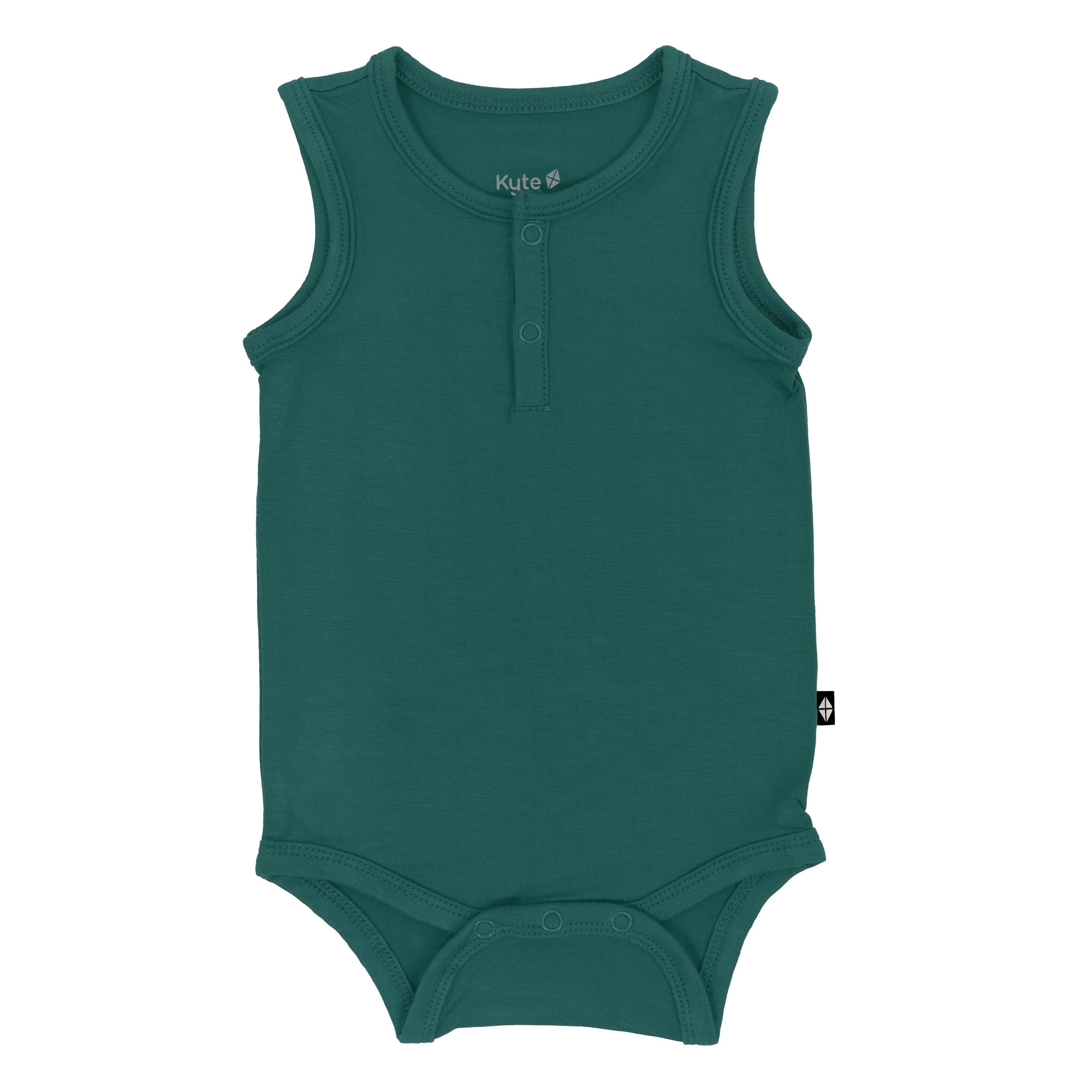Kyte Baby Sleeveless Bodysuit in Emerald
