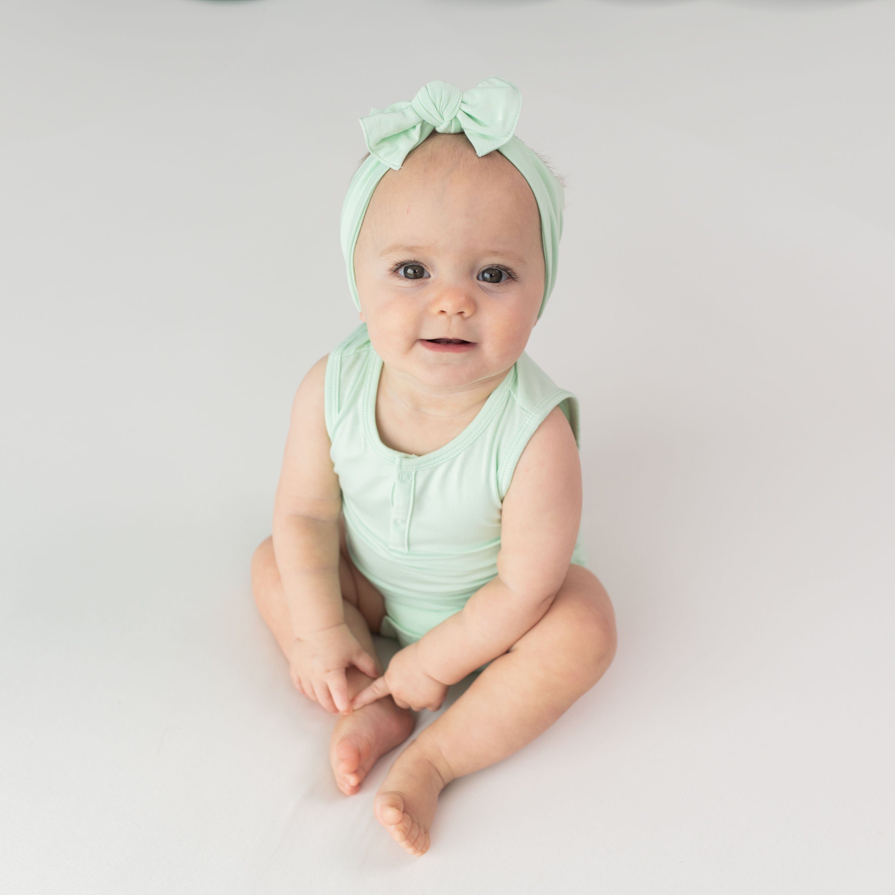 Kyte Baby Sleeveless Bodysuits Sleeveless Bodysuit in Mint