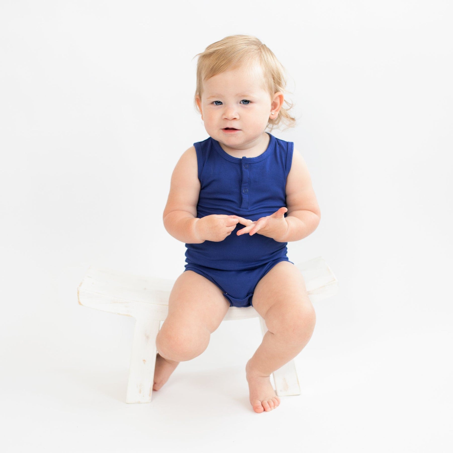Kyte Baby Sleeveless Bodysuits Sleeveless Bodysuit in Royal