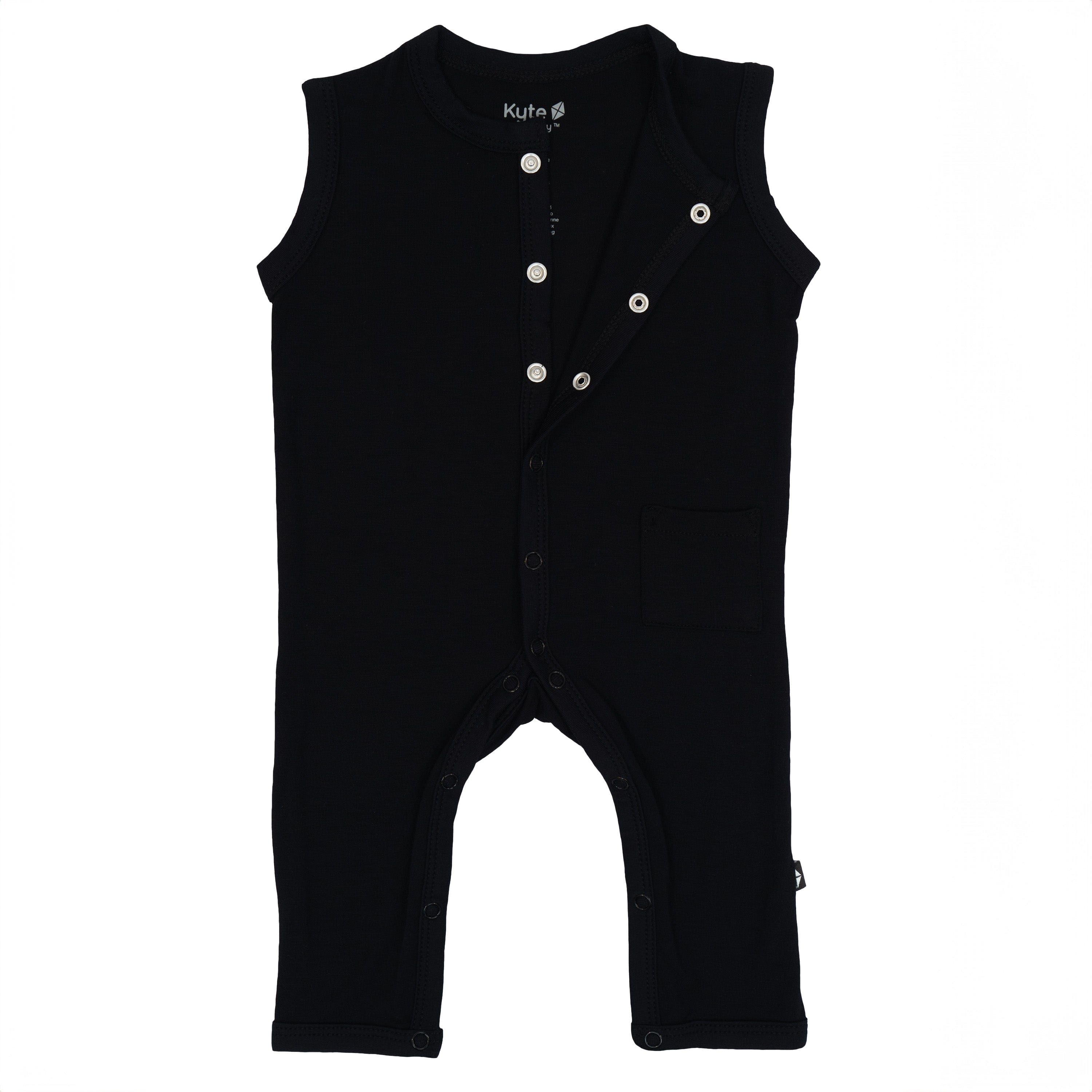 Kyte Baby Sleeveless Snap Romper Sleeveless Romper in Midnight