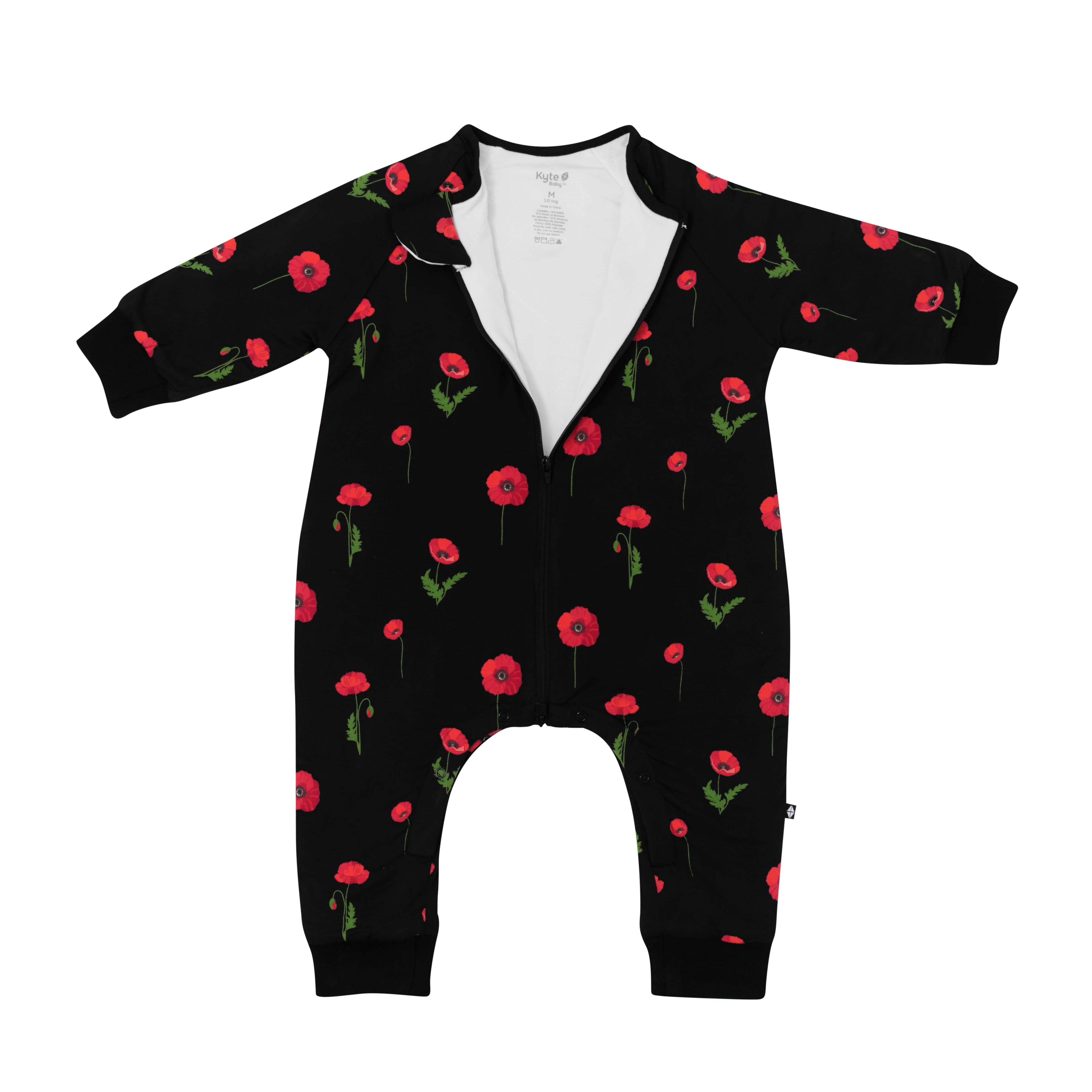 Kyte Baby Slumber Suit Slumber Suit in Midnight Poppies