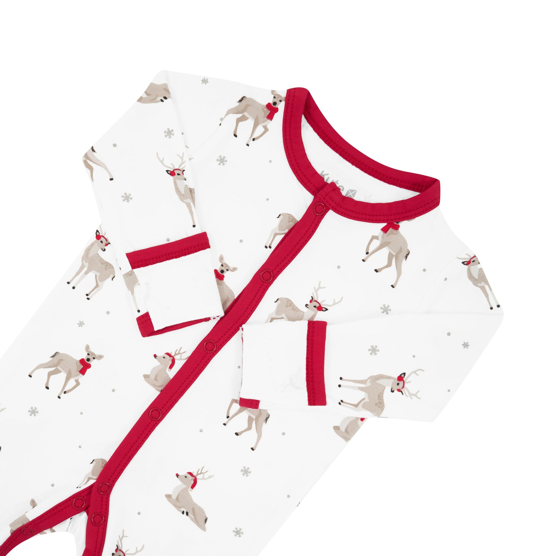 Kyte Baby Snap Footies Footie in Cloud Deer