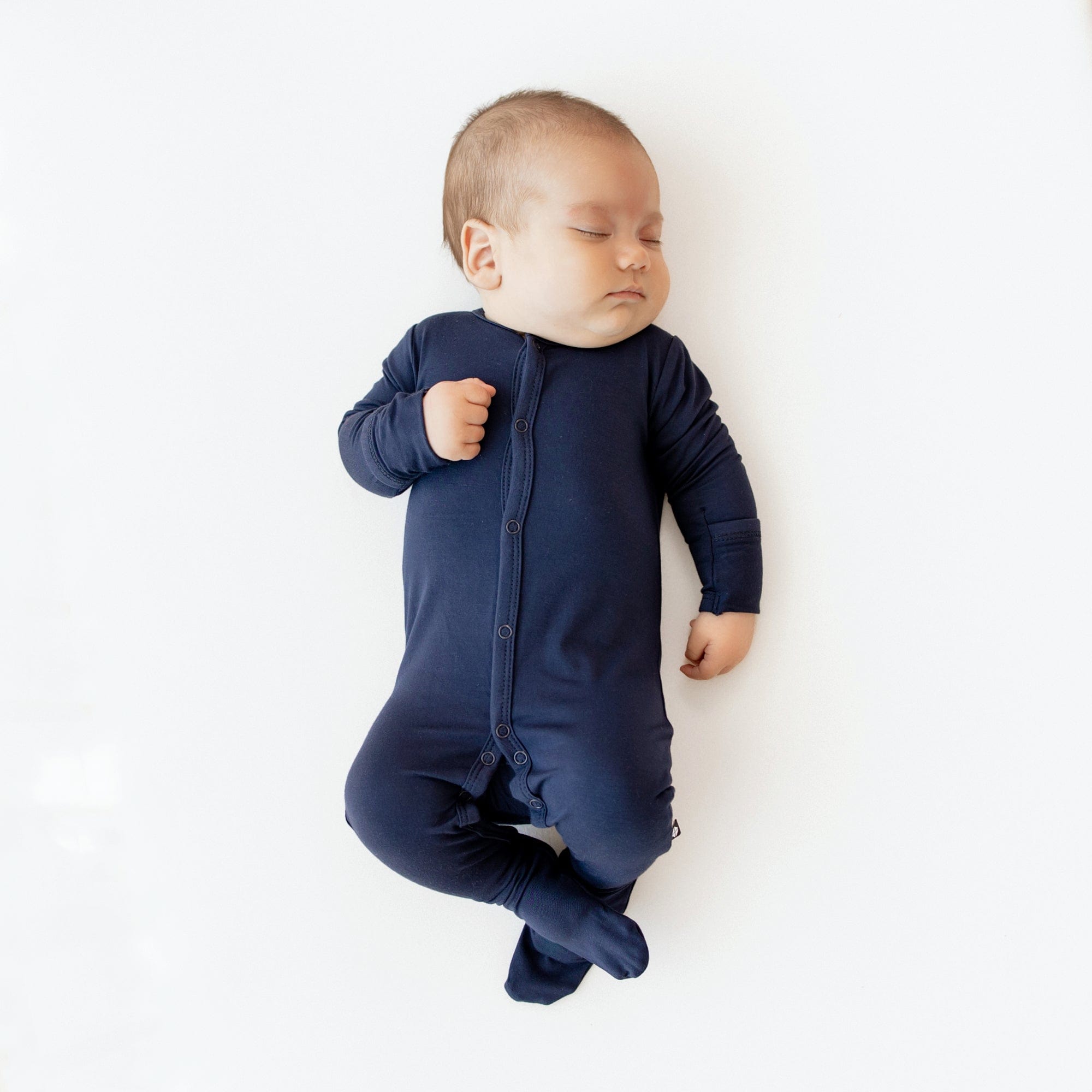 Kyte Baby Snap Footies Footie in Navy