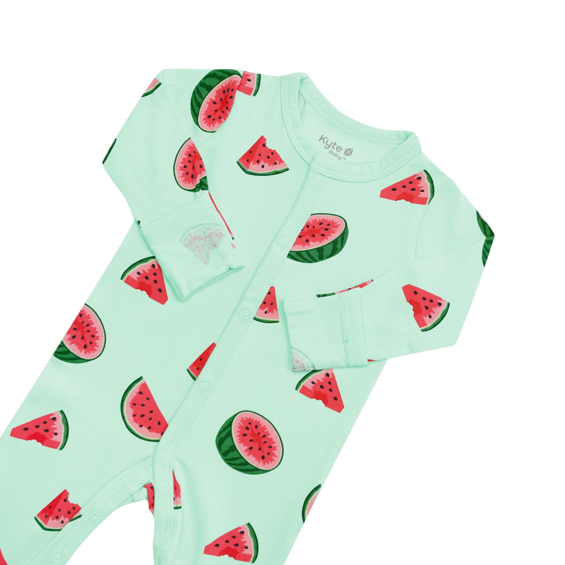 Kyte Baby Snap Footies Footie in Watermelon