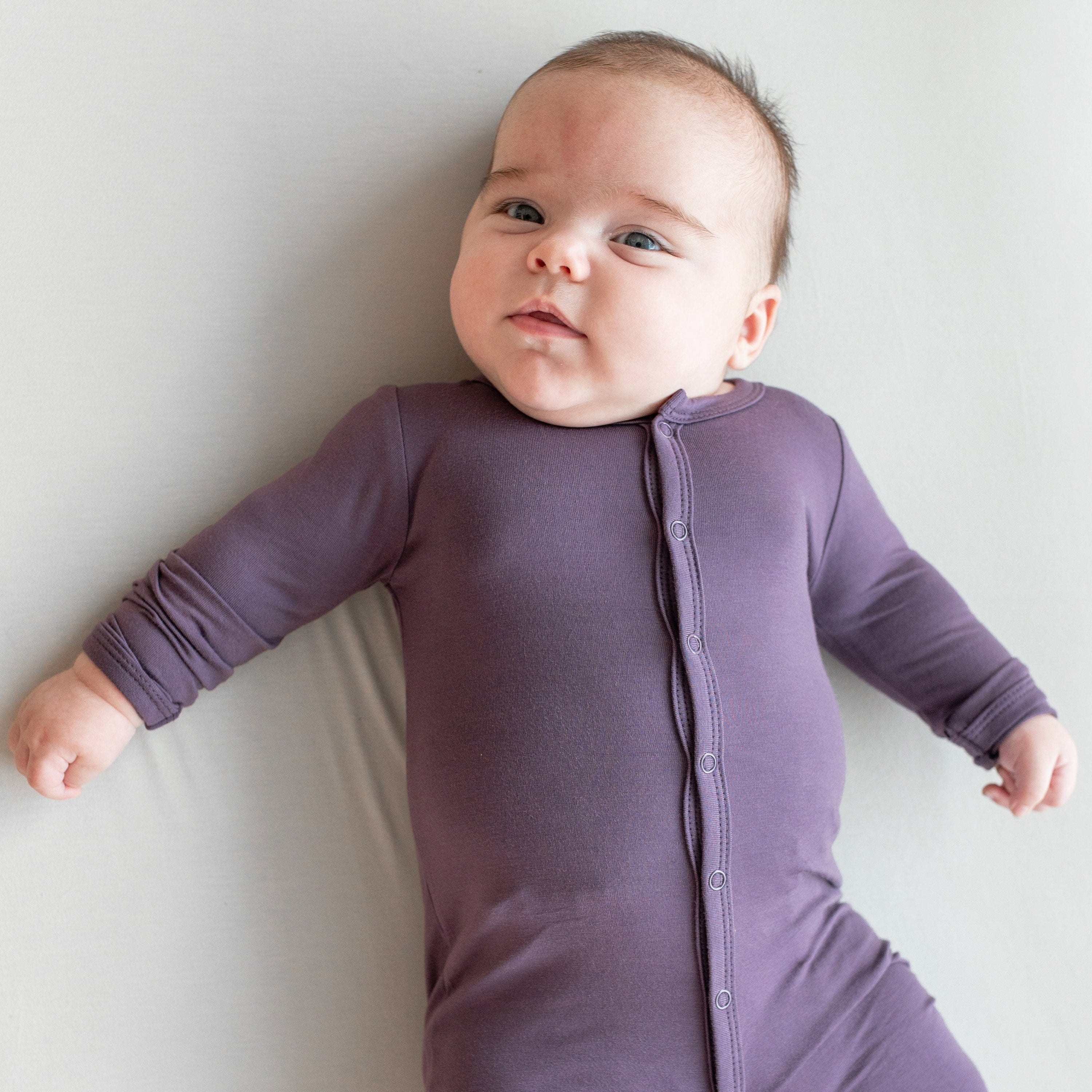 Kyte Baby Snap Romper Romper in Currant