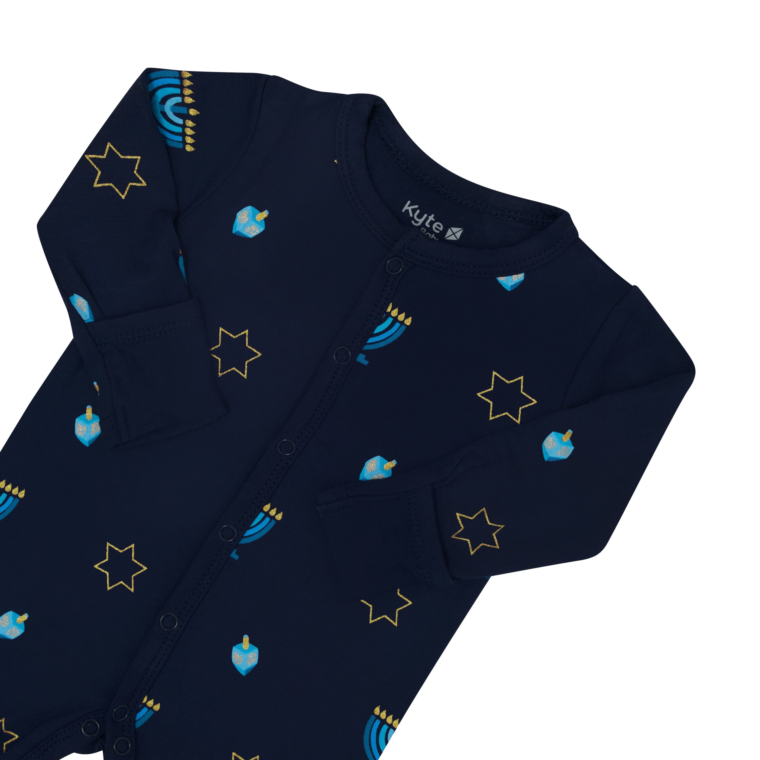 Kyte Baby Snap Romper Romper in Hanukkah