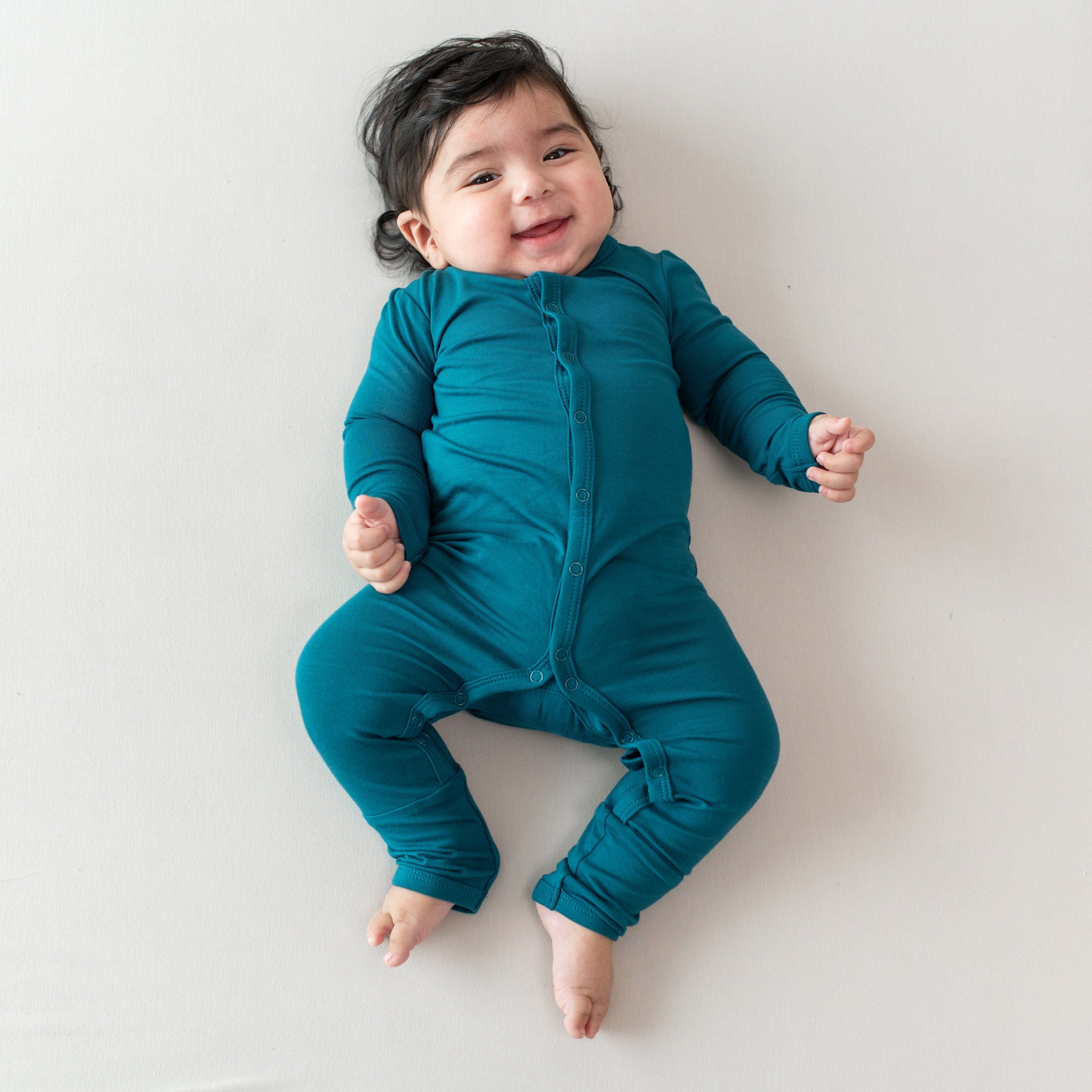 Kyte Baby Snap Romper Romper in Loch