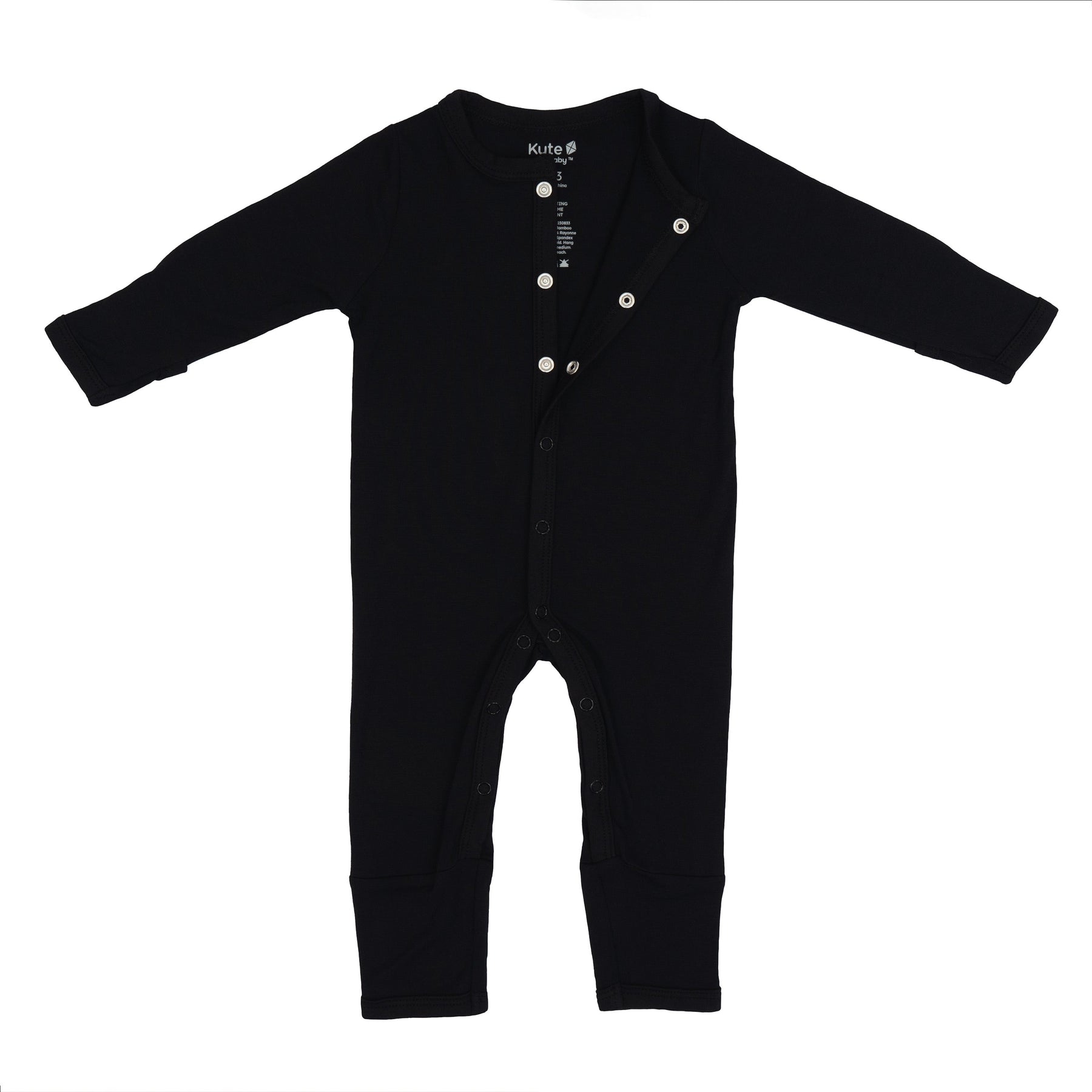 Snaps on Kyte Baby Romper in Midnight