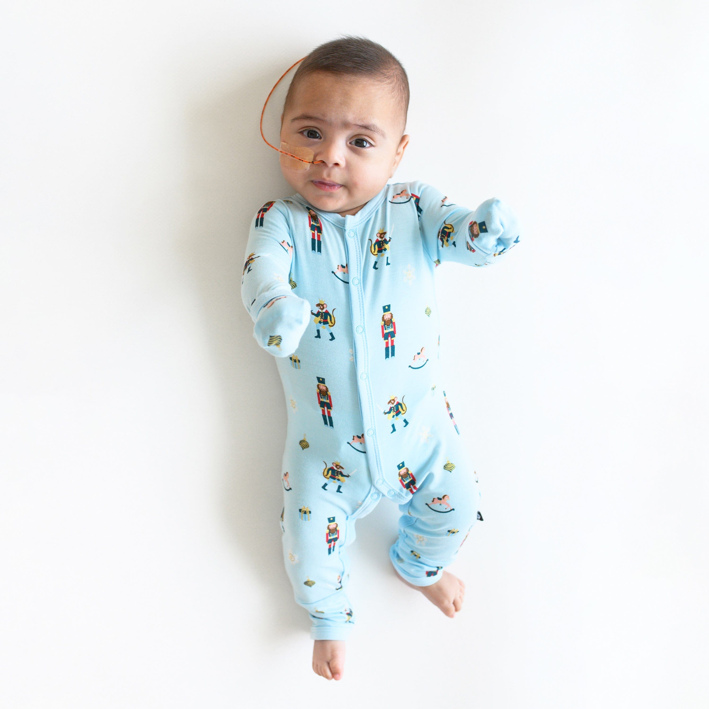 Kyte Baby Snap Romper Romper in Nutcracker