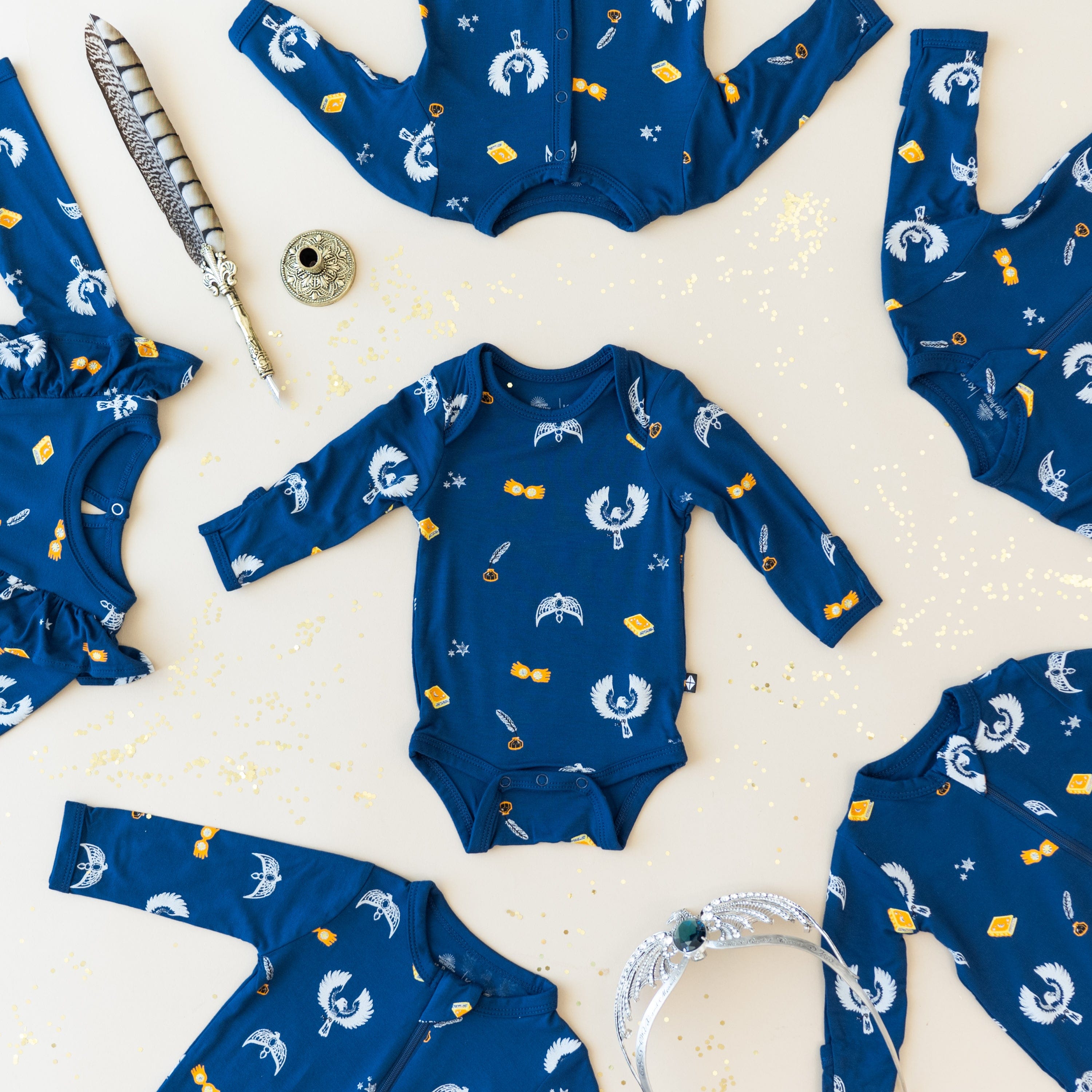 Kyte BABY Snap Romper Romper in Ravenclaw™