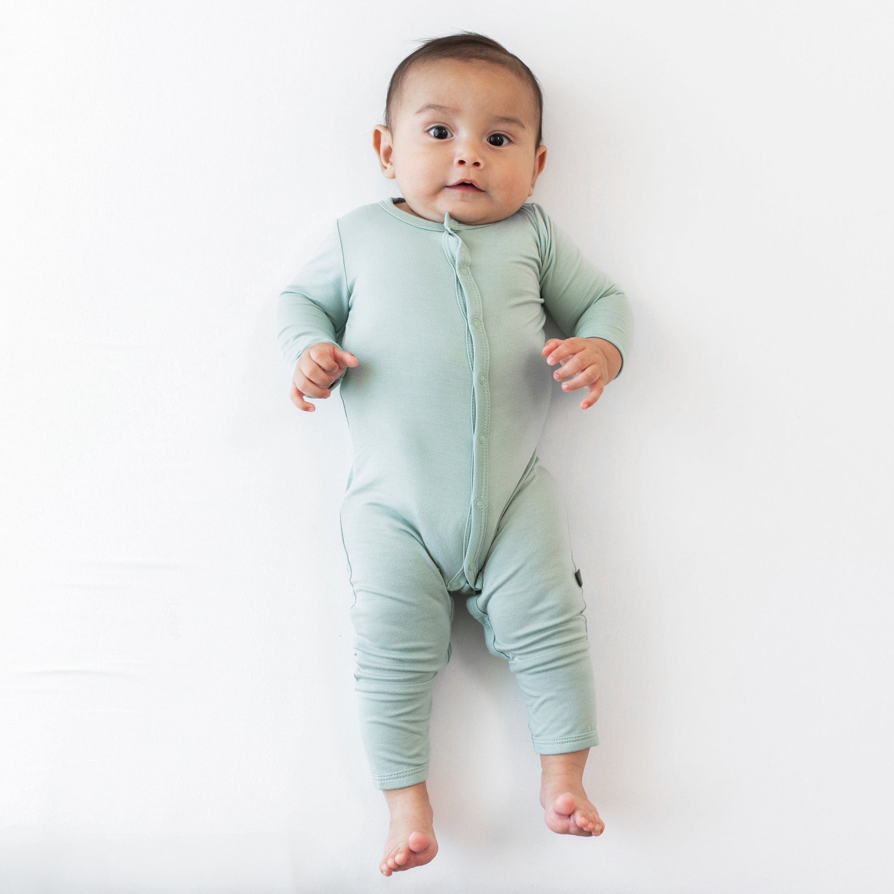 Kyte Baby Snap Romper Romper in Sage