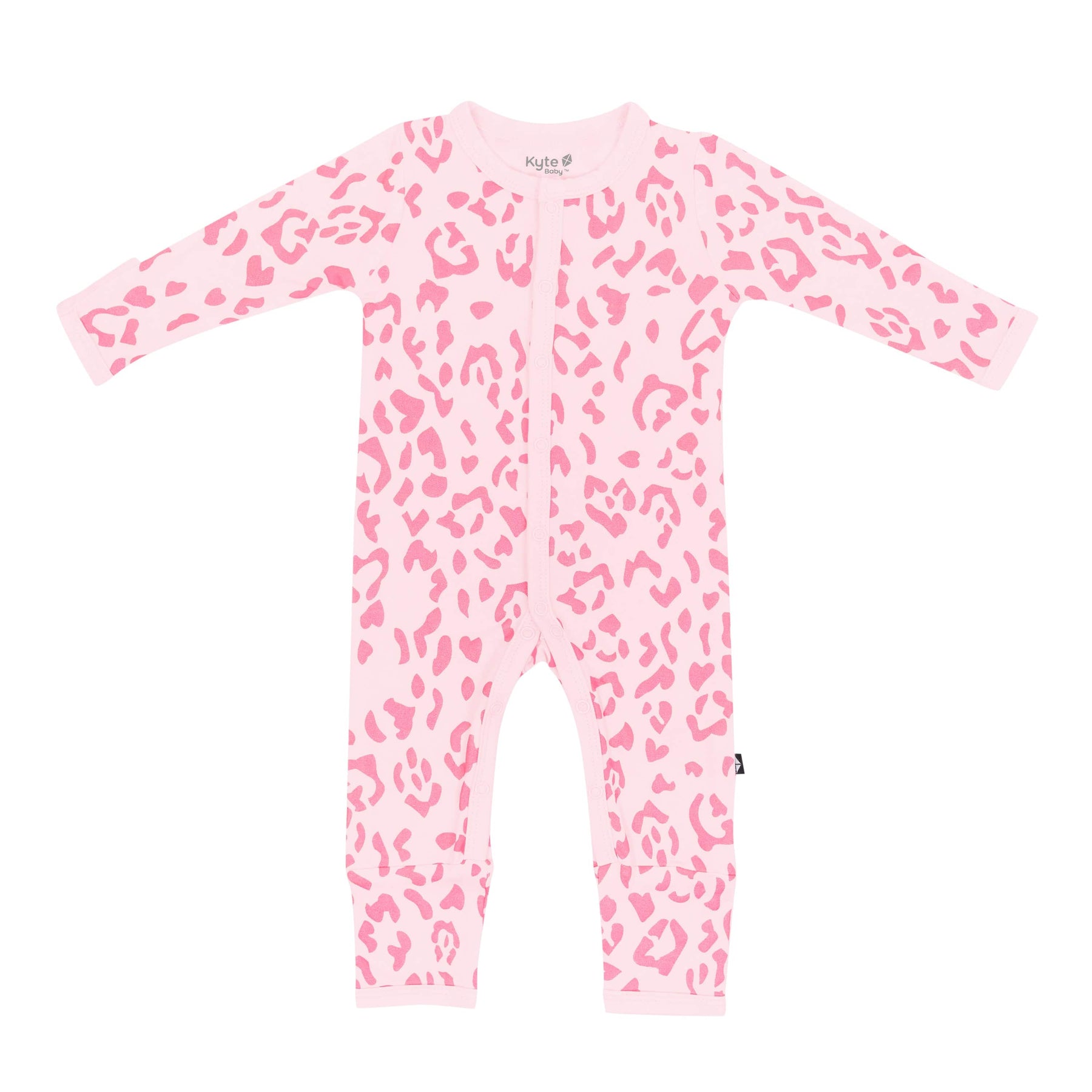 Kyte Baby Romper in Sakura Leopard