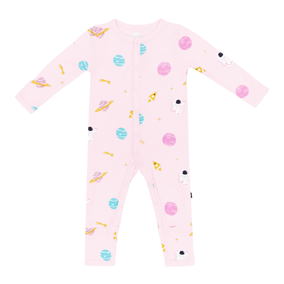 Kyte Baby Snap Romper Romper in Sakura Space