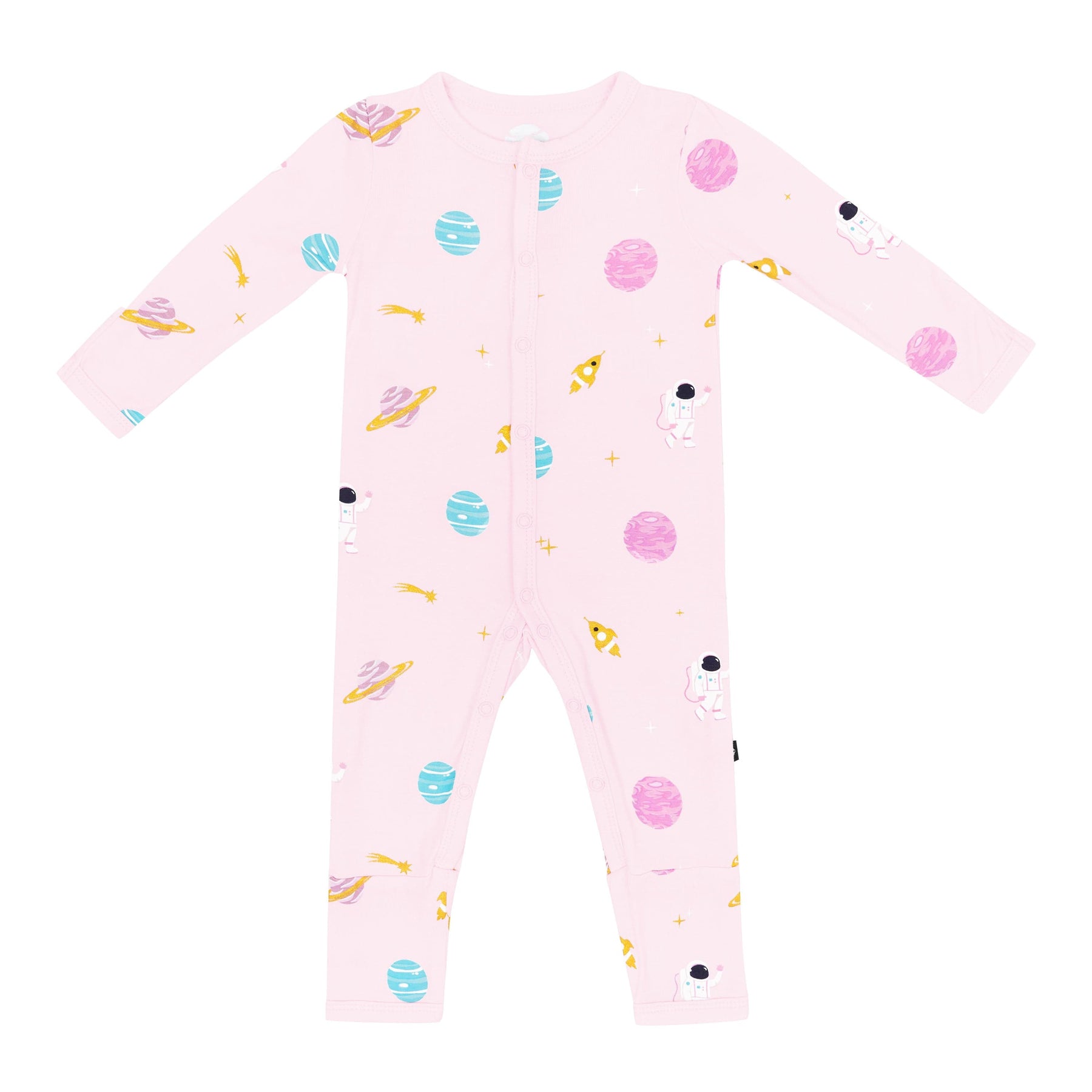 Kyte Baby Snap Romper Romper in Sakura Space