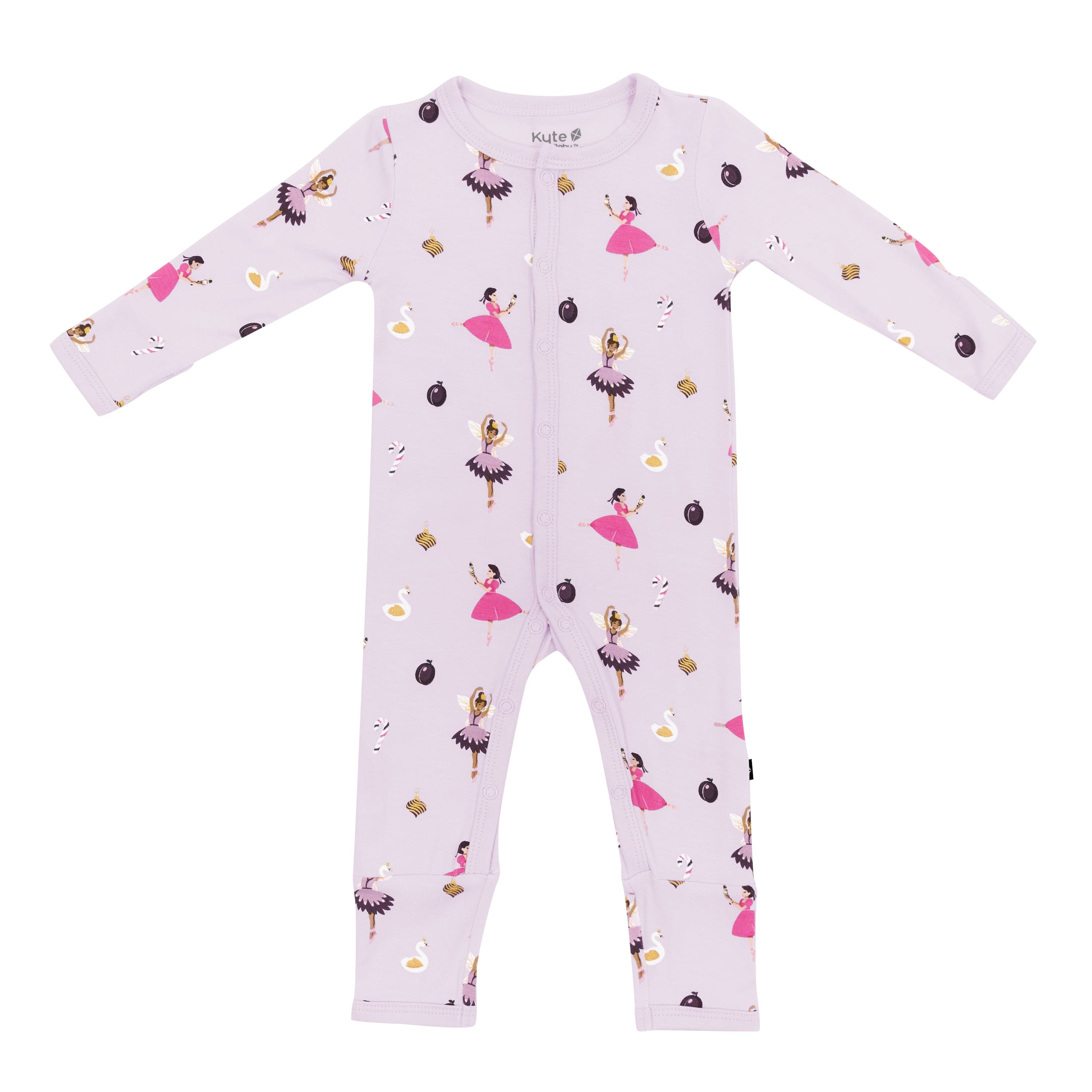 Kyte Baby Snap Romper Romper in Sugar Plum