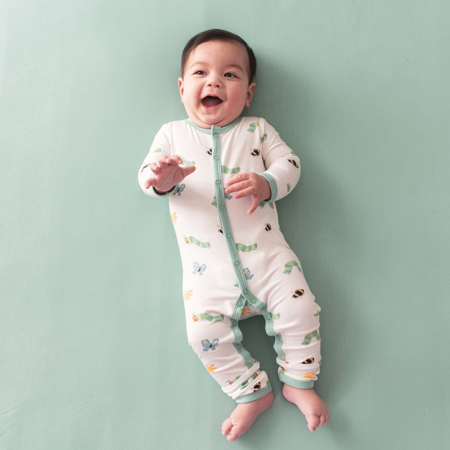 Kyte Baby Snap Romper Romper in The Very Hungry Caterpillar™ and Friends