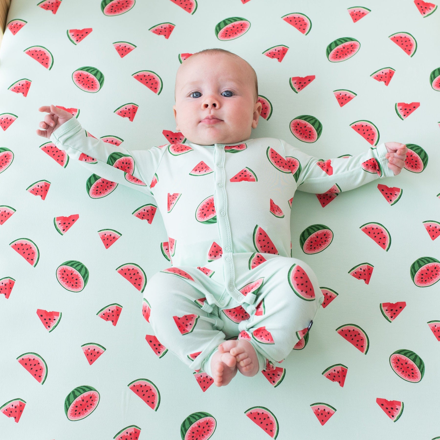 Kyte Baby Snap Romper Romper in Watermelon